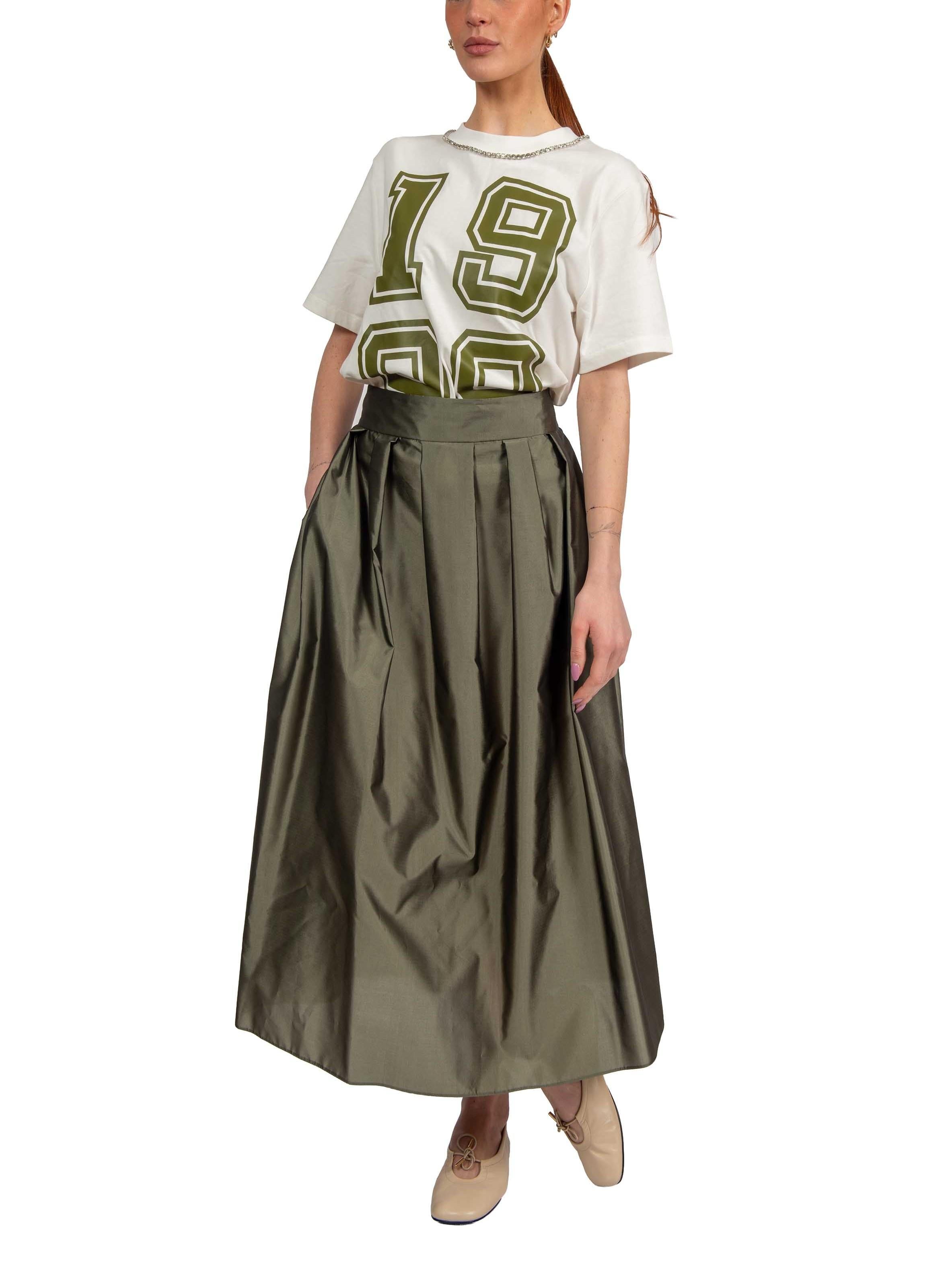 T-shirt Jisos bianca con stampa JISOS OFF WHITE ESSENTIEL ANTWERP