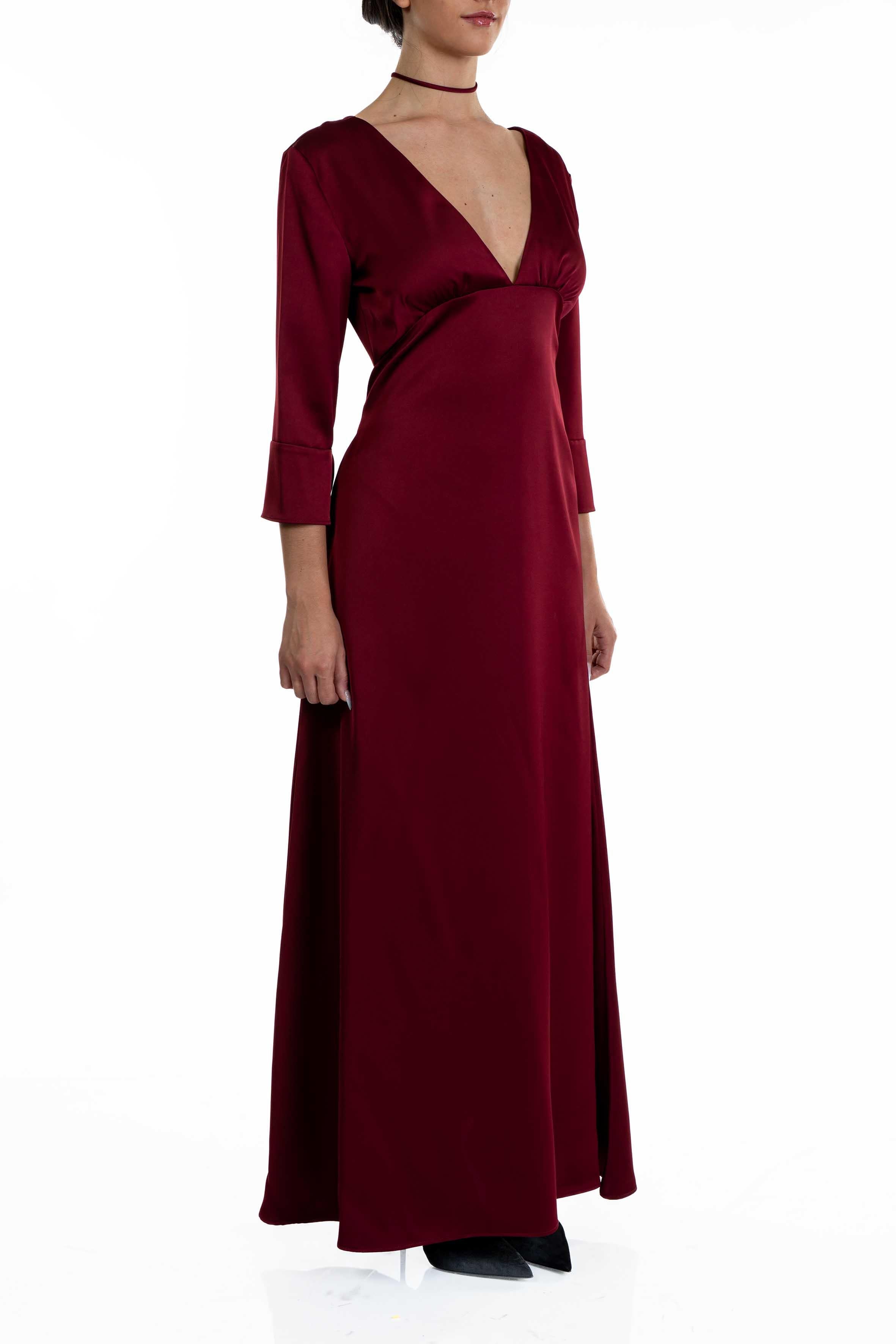 Abito in raso 3495 4331 BORDO ALICE MILLER