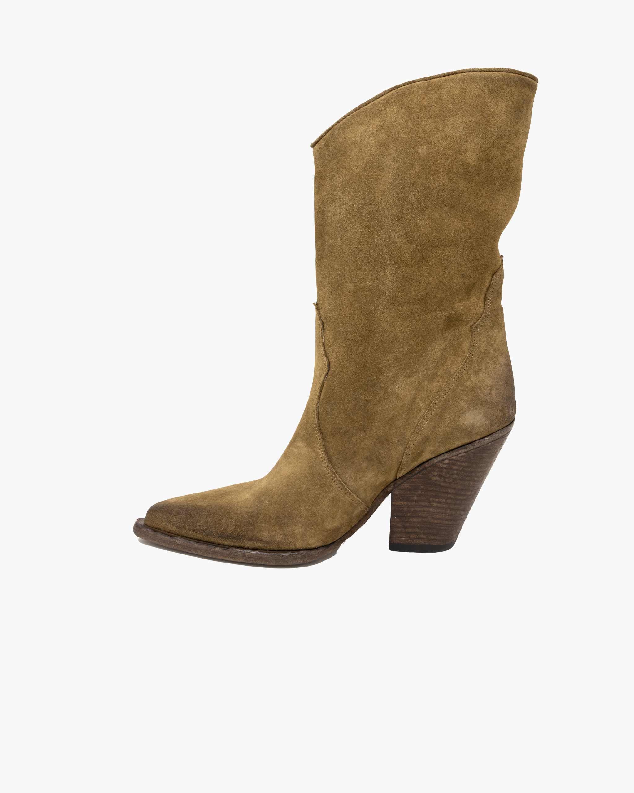 Stivale texano scamosciato beige 3614 B ELENA IACHI
