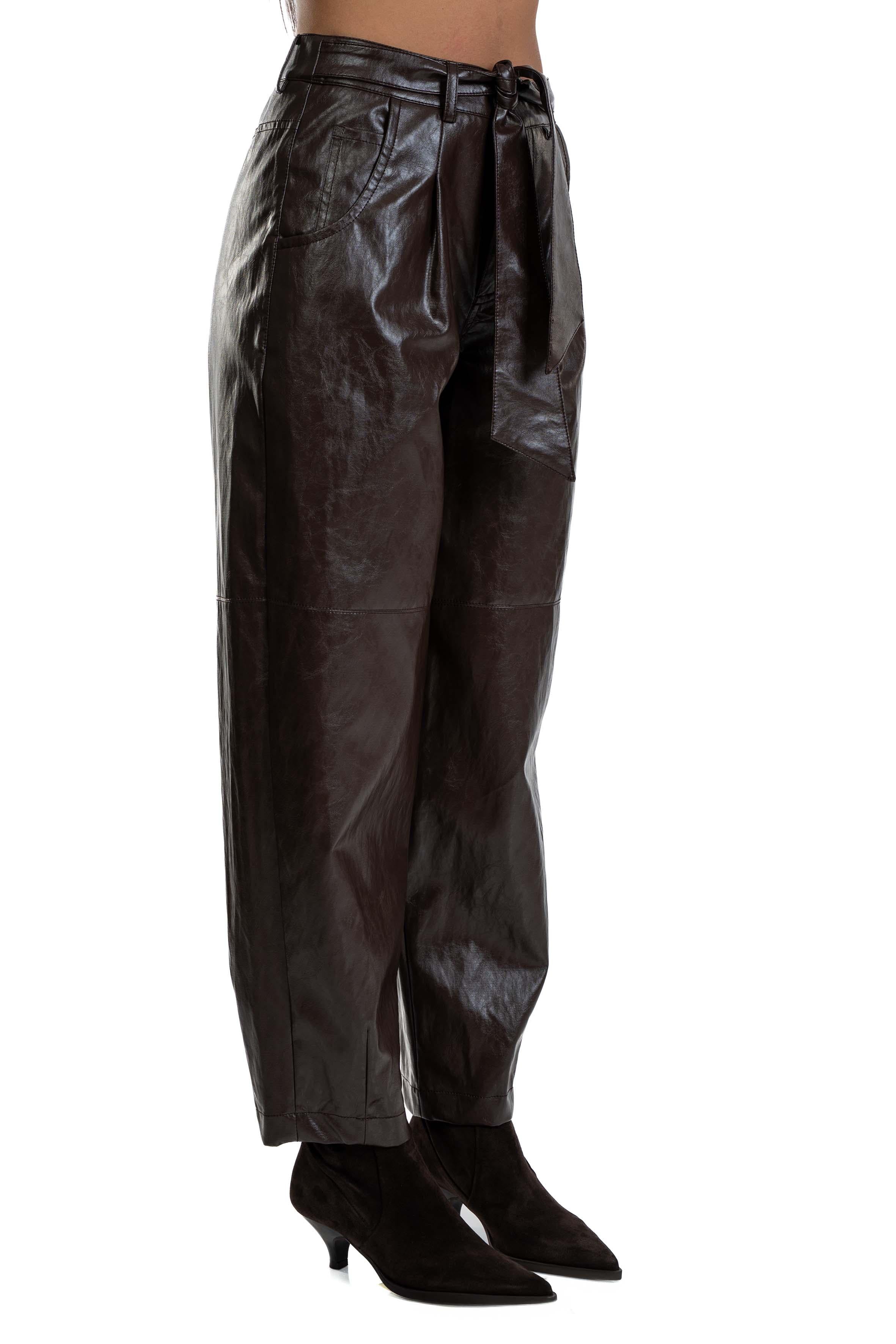 Pantalone balloon in ecopelle 30803 MORO FEDERICA TOSI