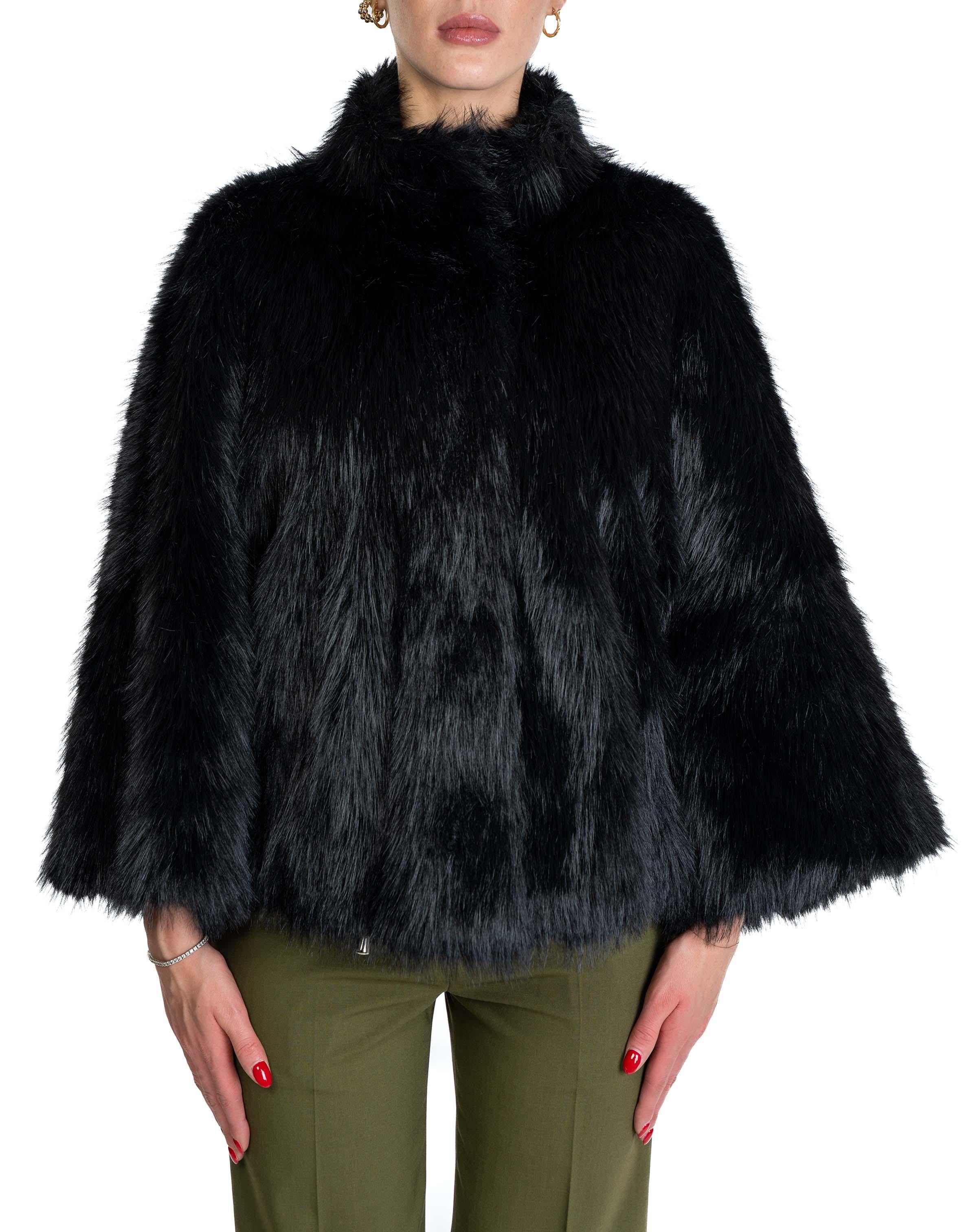 giaccone zip eco pelliccia 9022 BLACK SWORD