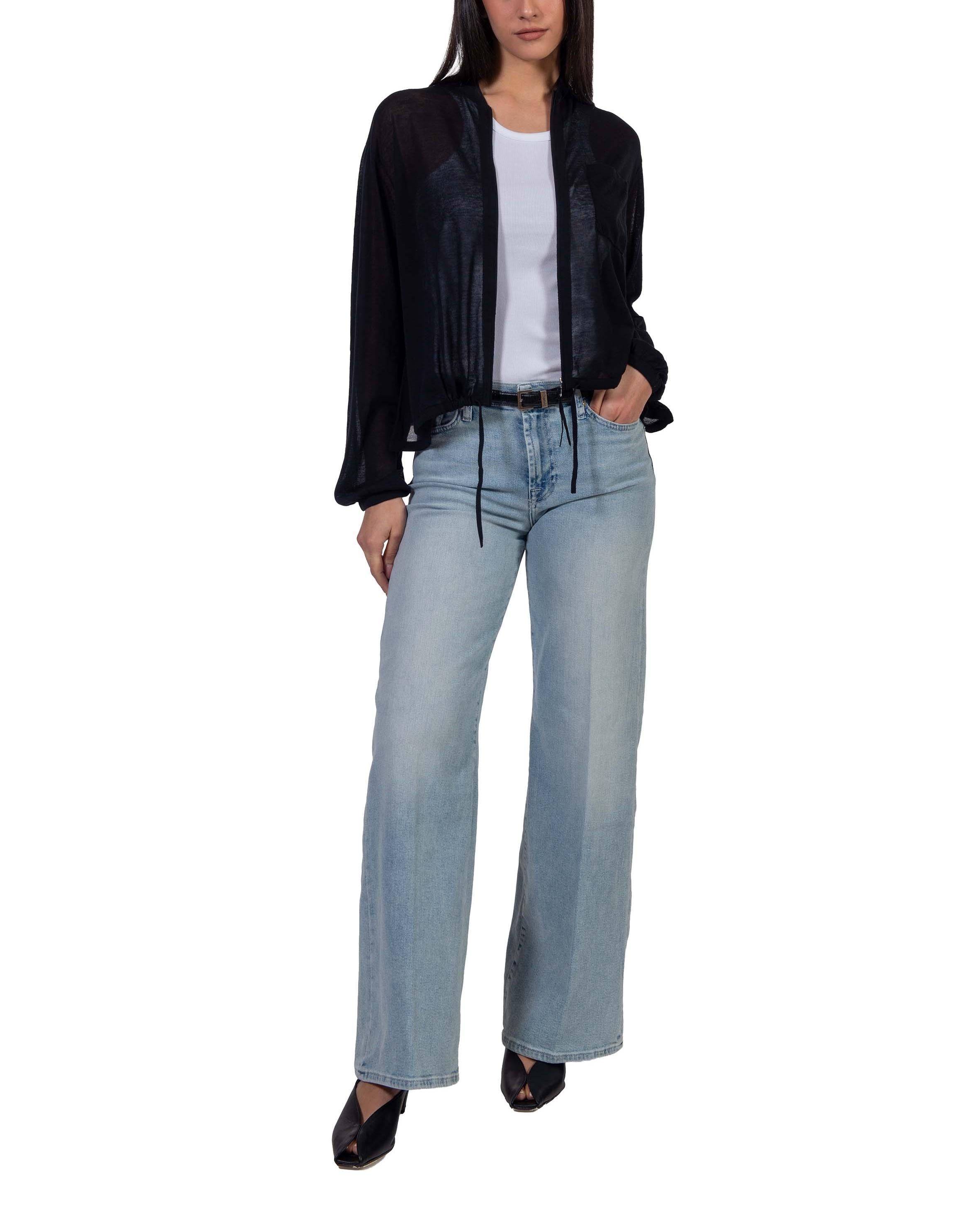 Cardigan Earleen nero EARLEEN S6SC29 NERO SEMICOUTURE