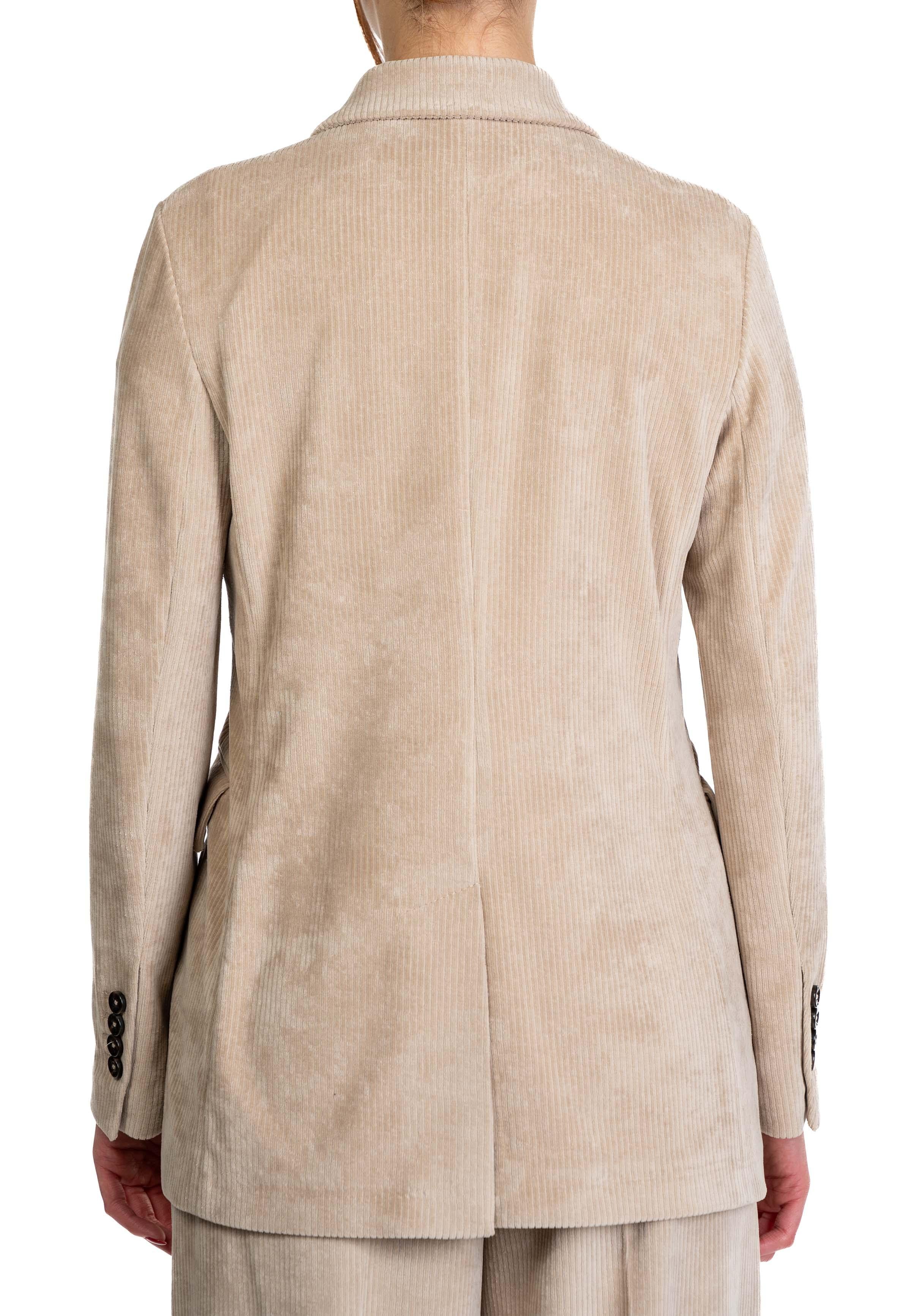 Giacca doppioetto in velluto a coste FD3636 BEIGE CIRCOLO