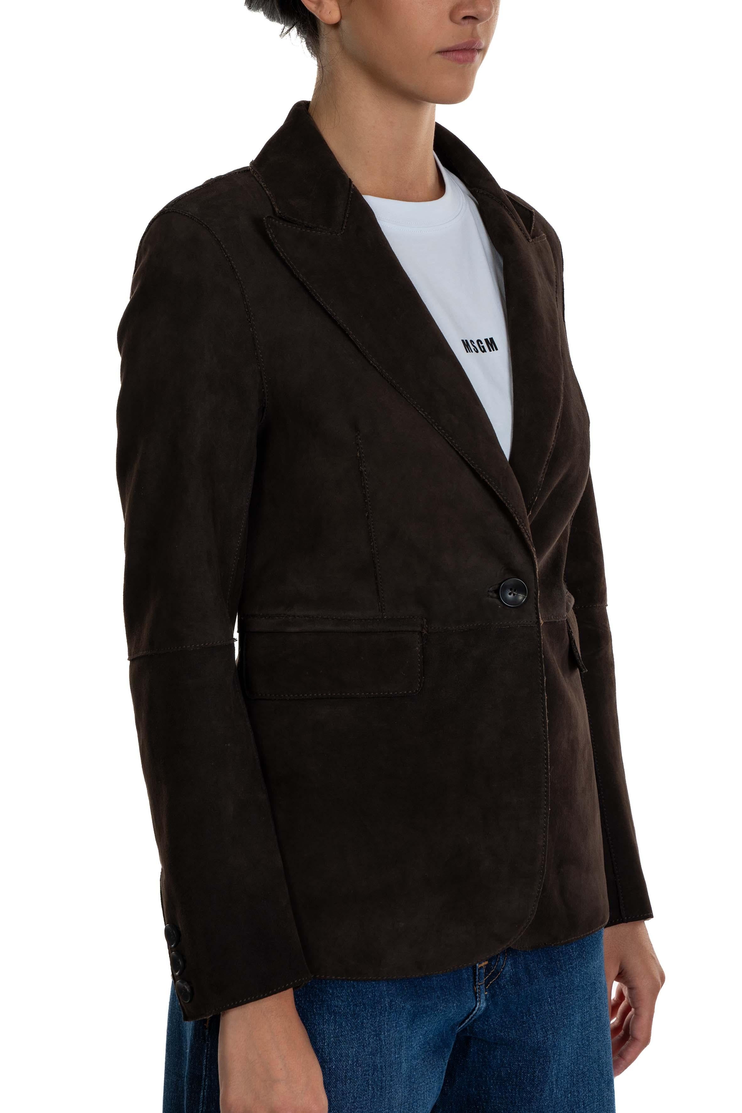 Giacca Bahia in suede BAHIA MOKA THE JACKIE LEATHERS