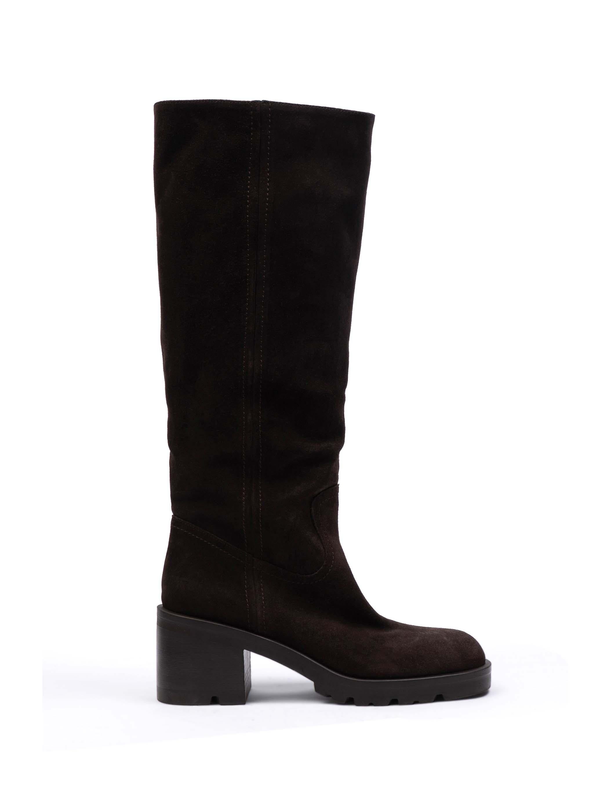 Stivale in Nabuk A5471 EBANO STRATEGIA