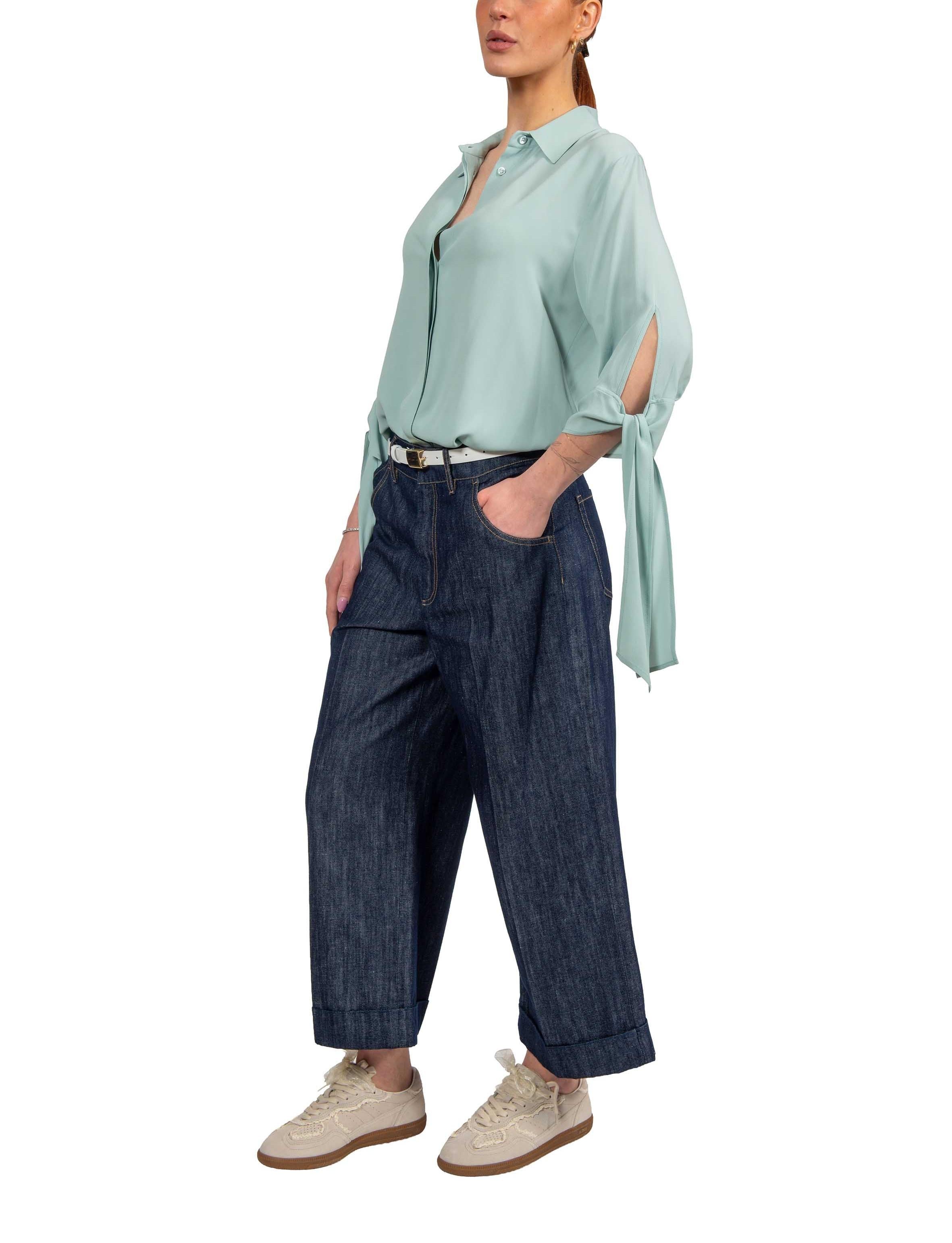 Camicia Brittani verde acqua BRITTANI ORIE SEMICOUTURE
