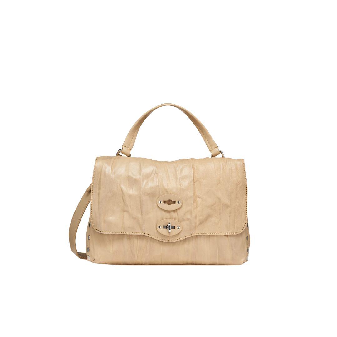 Borsa postina S plissè POSTINA S PLISSE BEIGE LIO GRANDE ZANELLATO