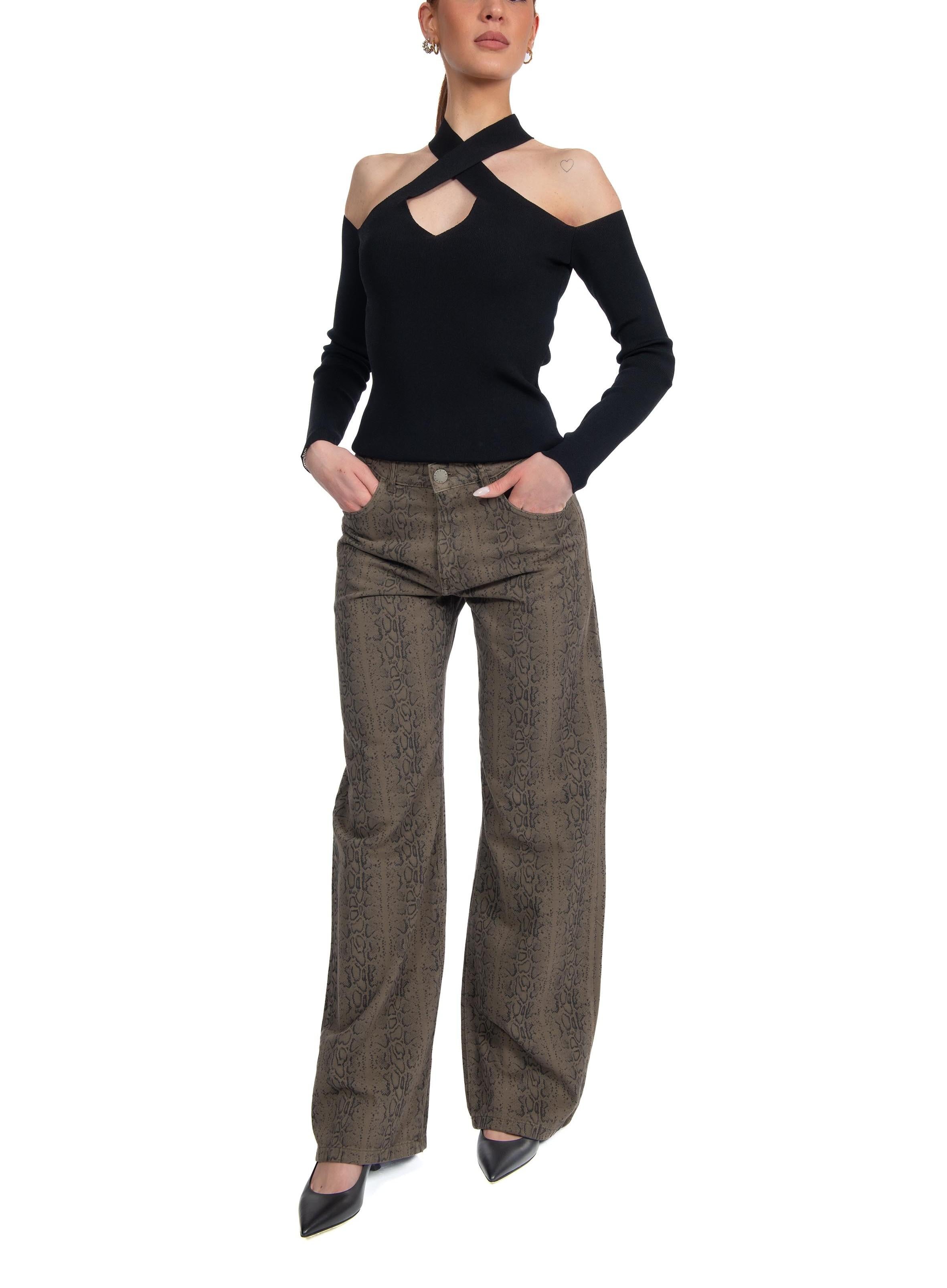 Jeans stampa pitone 40802 40802 MILITY FEDERICA TOSI