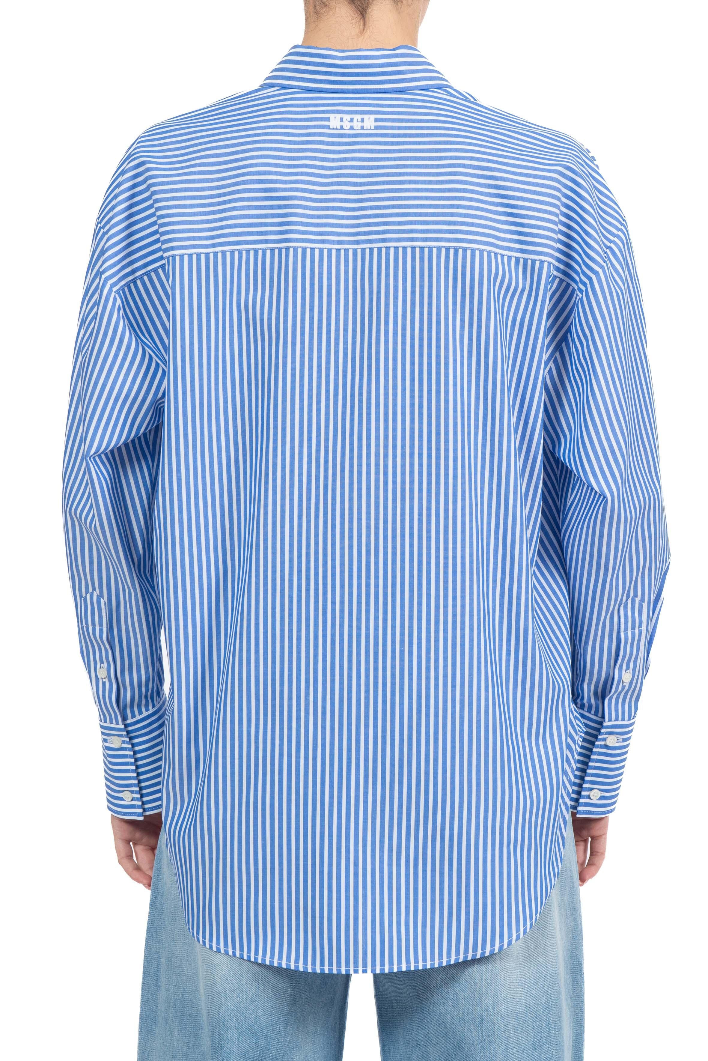 Camicia righe Msgm 4041MDE18X LIGHT BLUE MSGM