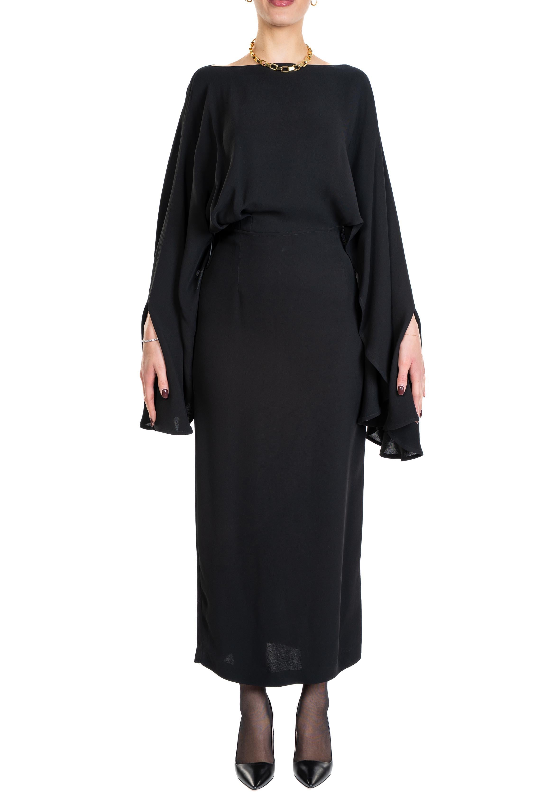 Abito Asuncion nero ASUNCION S5WF11 NERO SEMICOUTURE