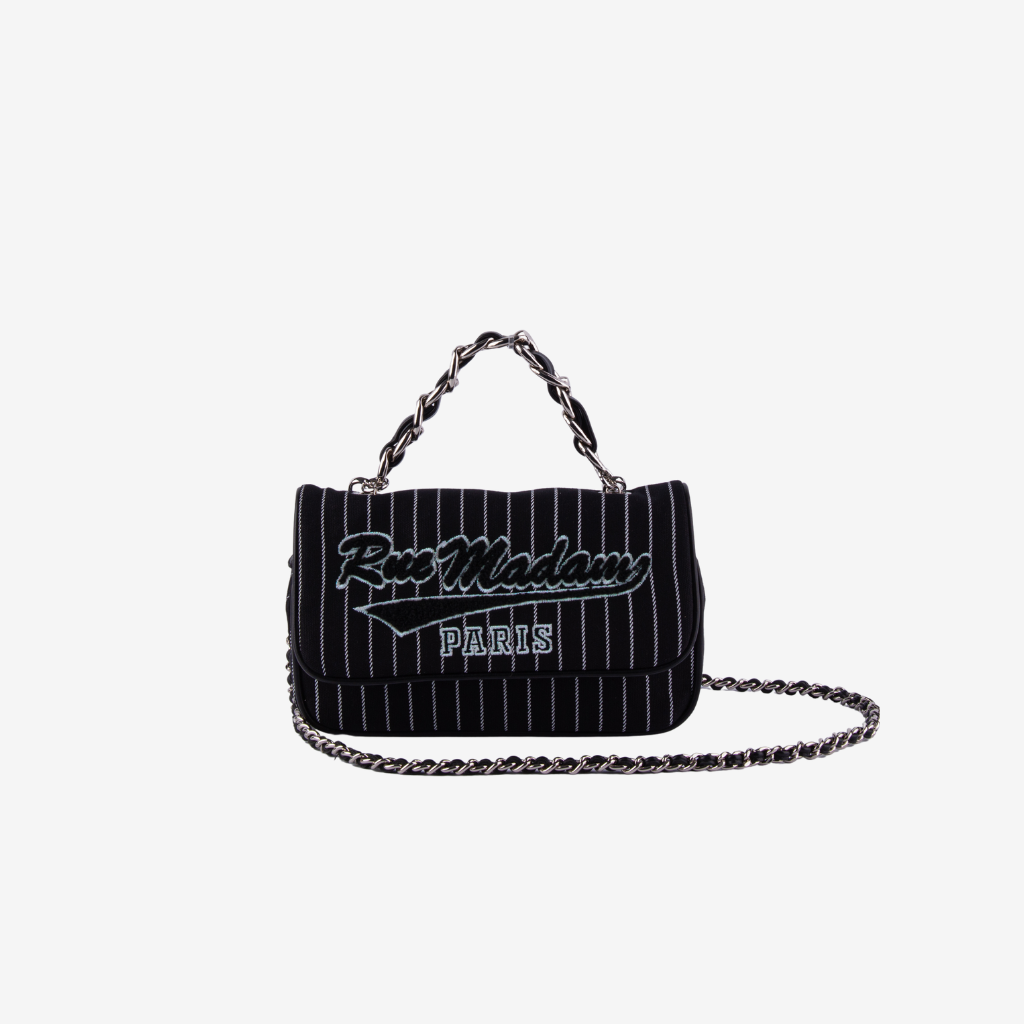 Borsa a tracolla gessata YANKEES S N RUE MADAM