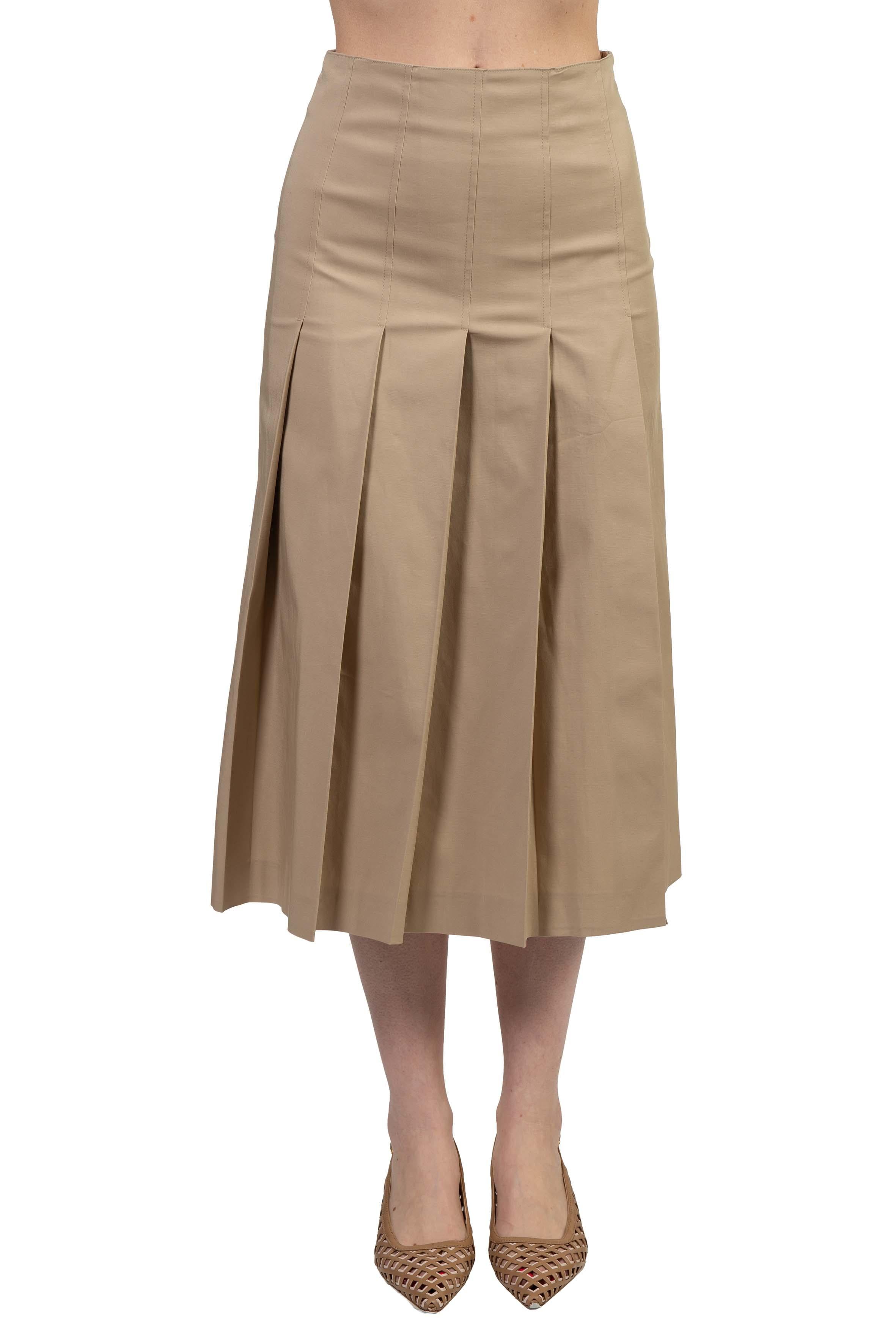 Gonna a pieghe sabbia 4894 4153 SABBIA ALICE MILLER