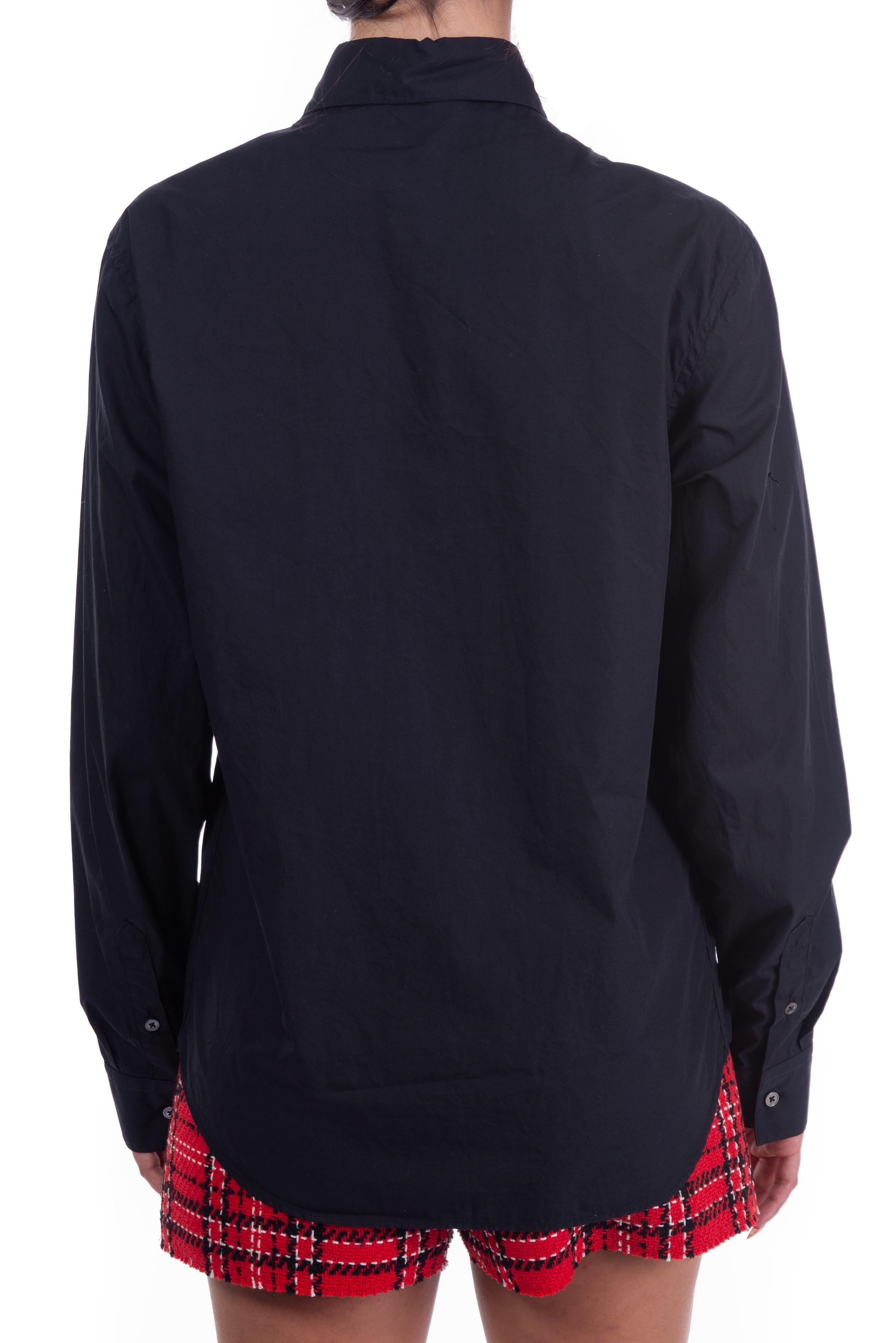 Camicia con taschino nero G025 N N° 21