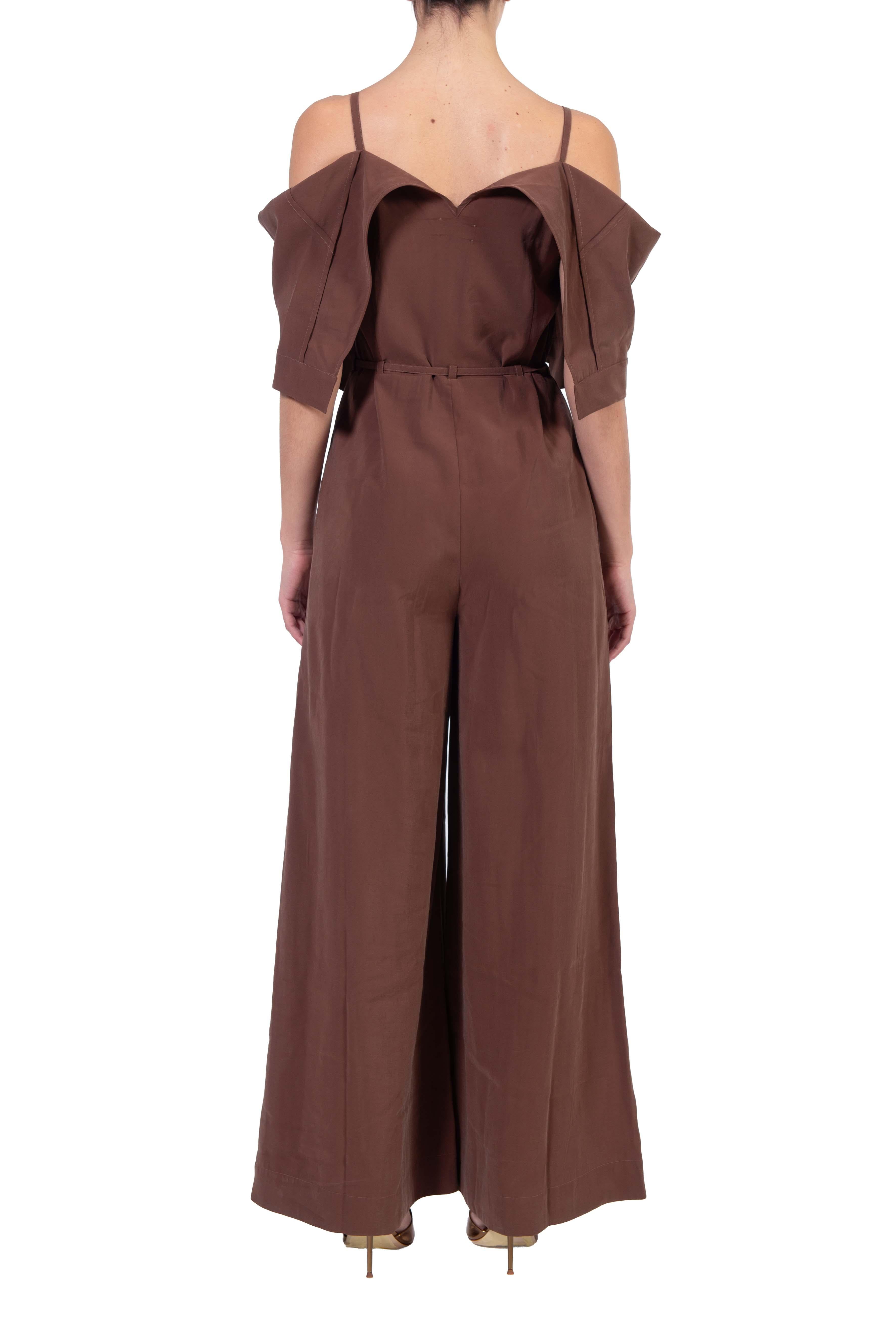 Tuta coccio con spalle scoperte BA852 DESTINY BROWN Balossa