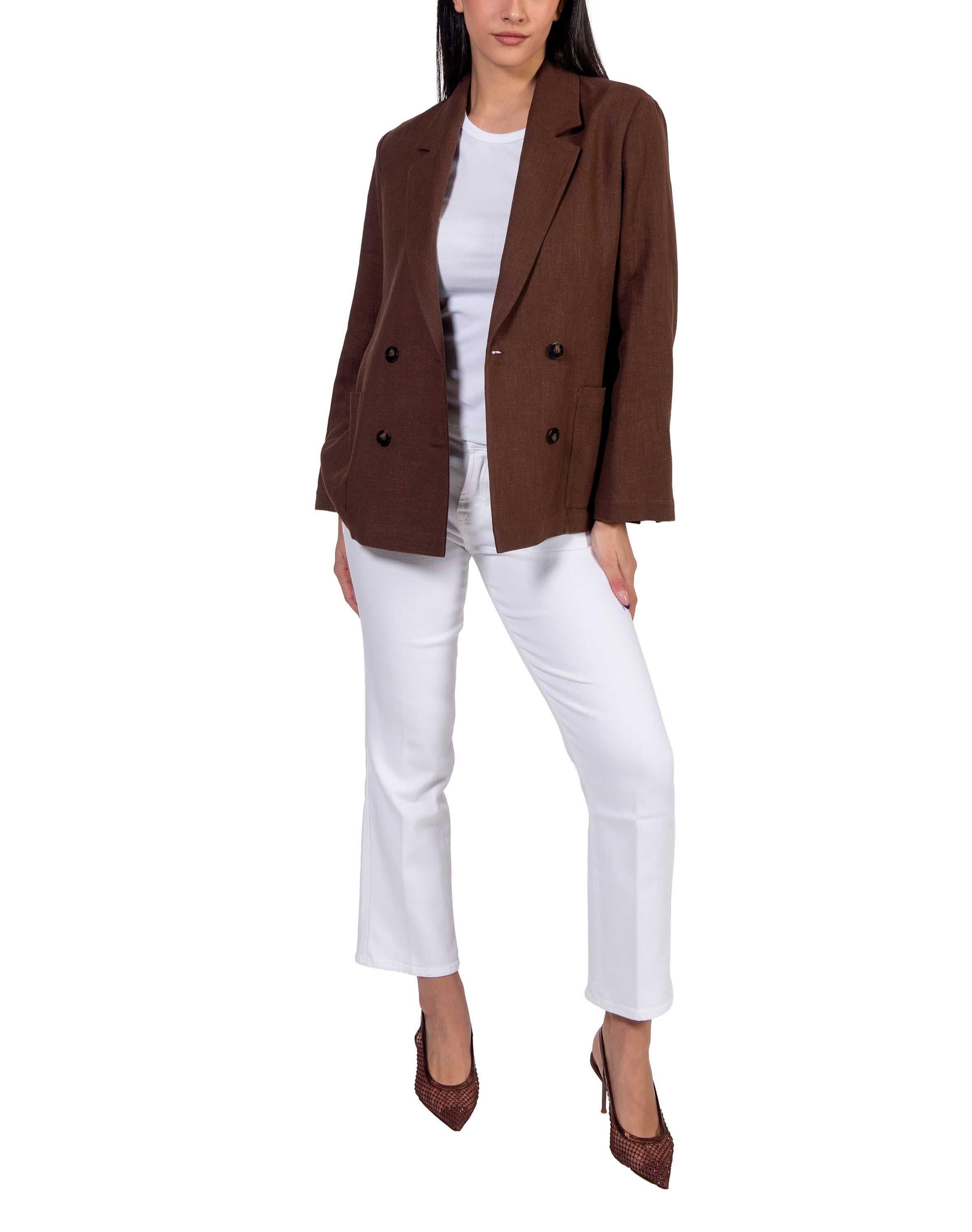 Giacca doppiopetto marrone over 4870 4418 MORO ALICE MILLER