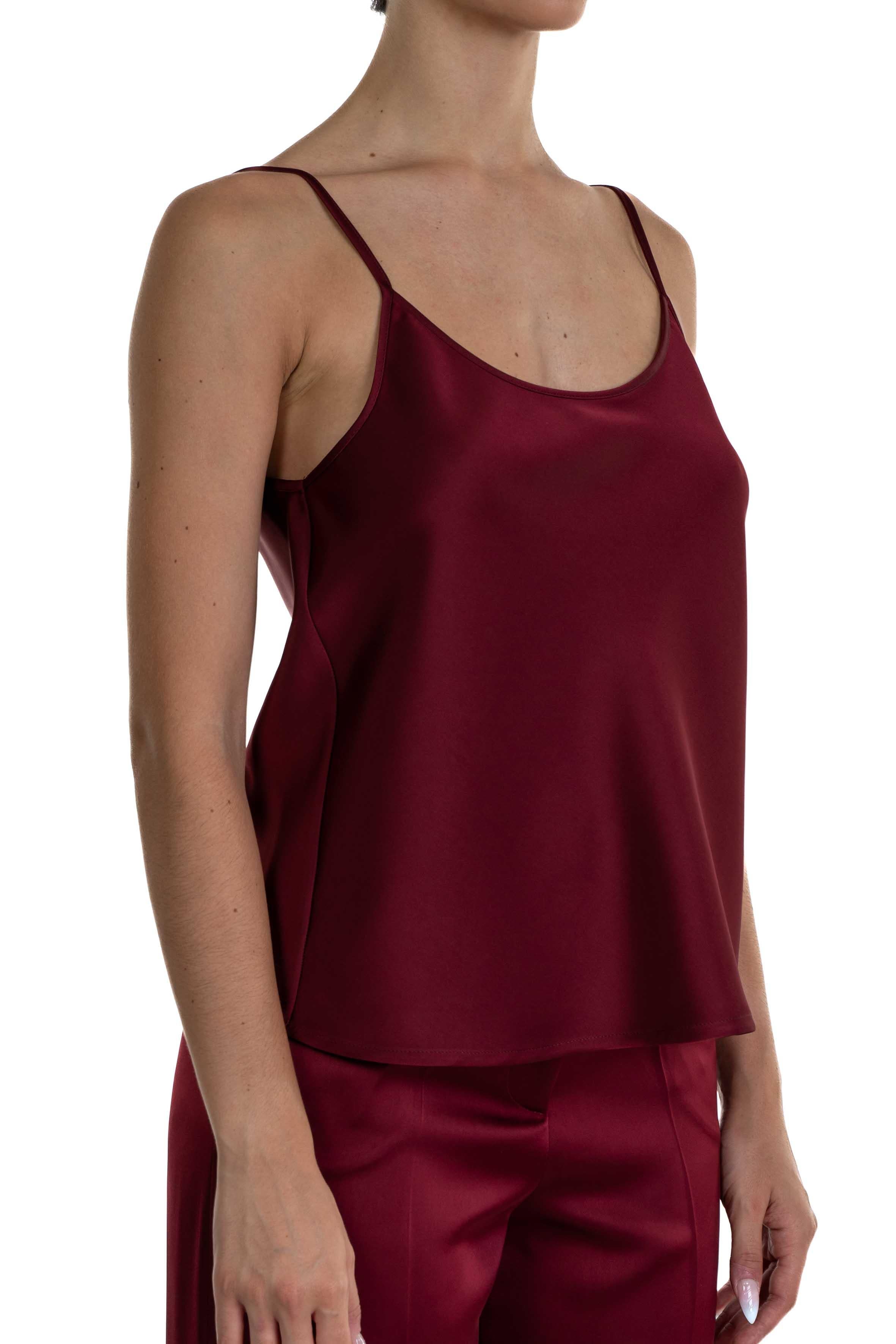 Top in raso bordò 4165 4331 BORDO ALICE MILLER