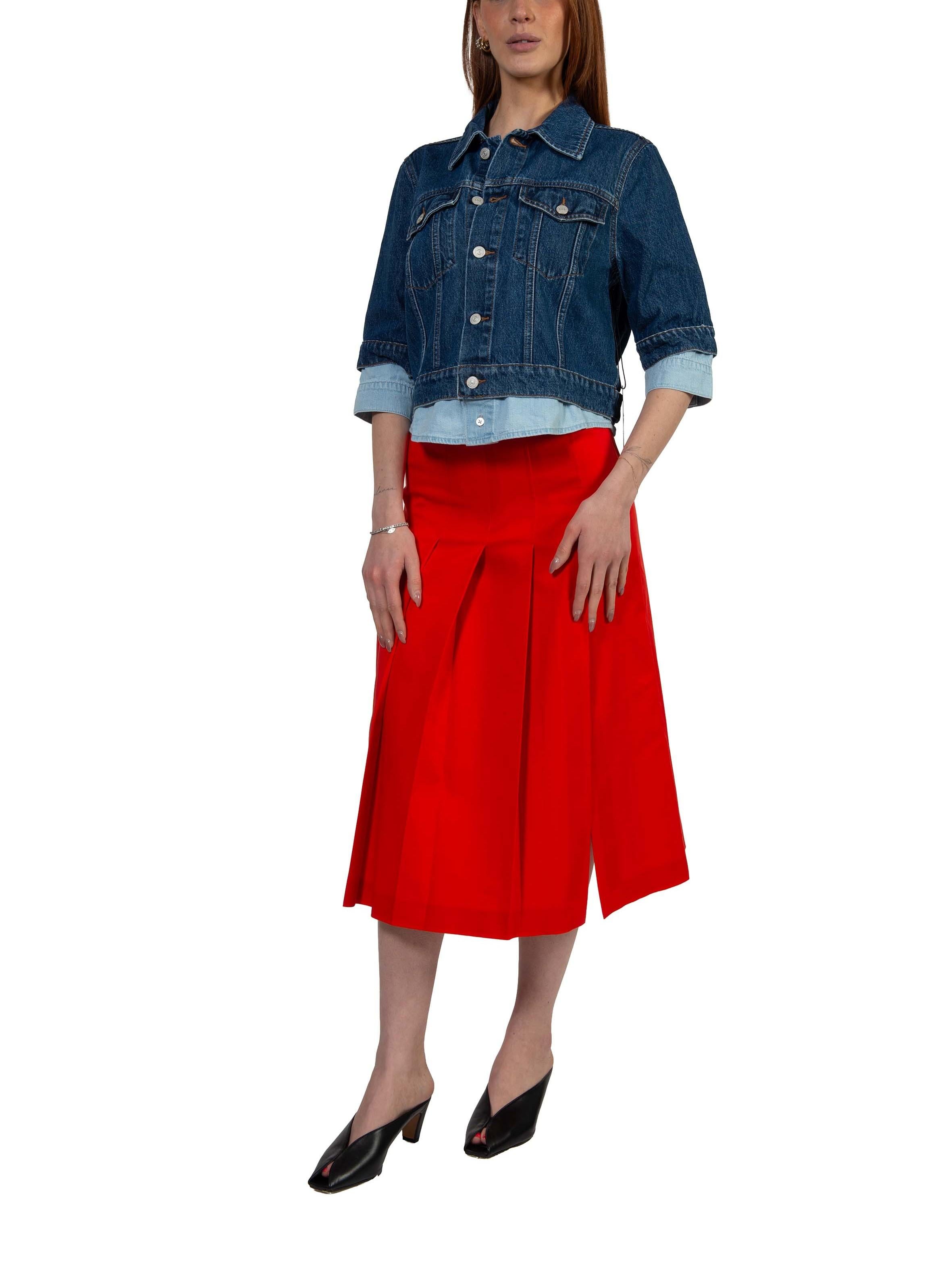 Gonna a pieghe rossa 4894 4153 ROSSA ALICE MILLER