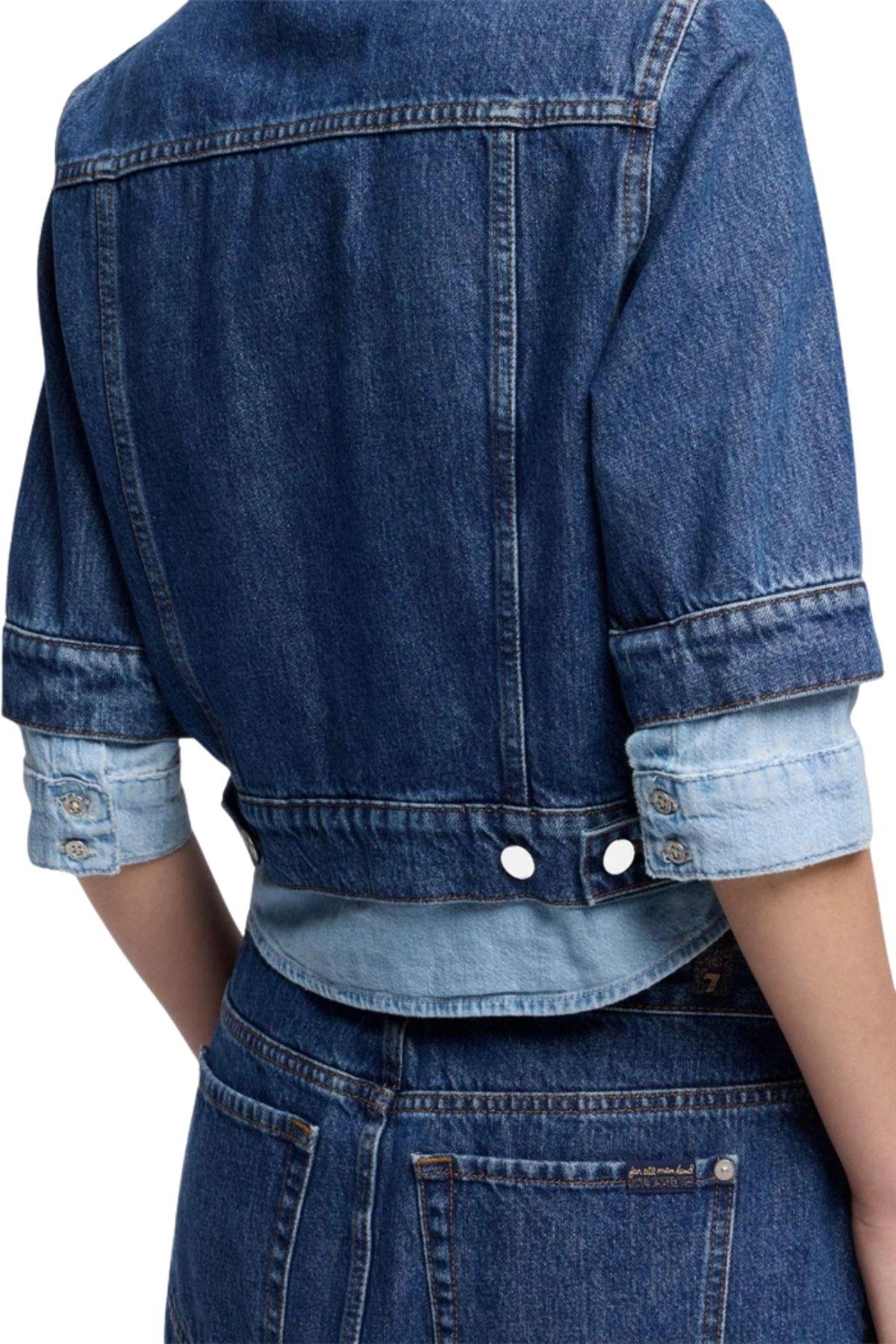 Giubbino jeans Double layer DOUBLE LAYER TRUCKET SHADOW U73DM 7 FOR ALL MANKIND