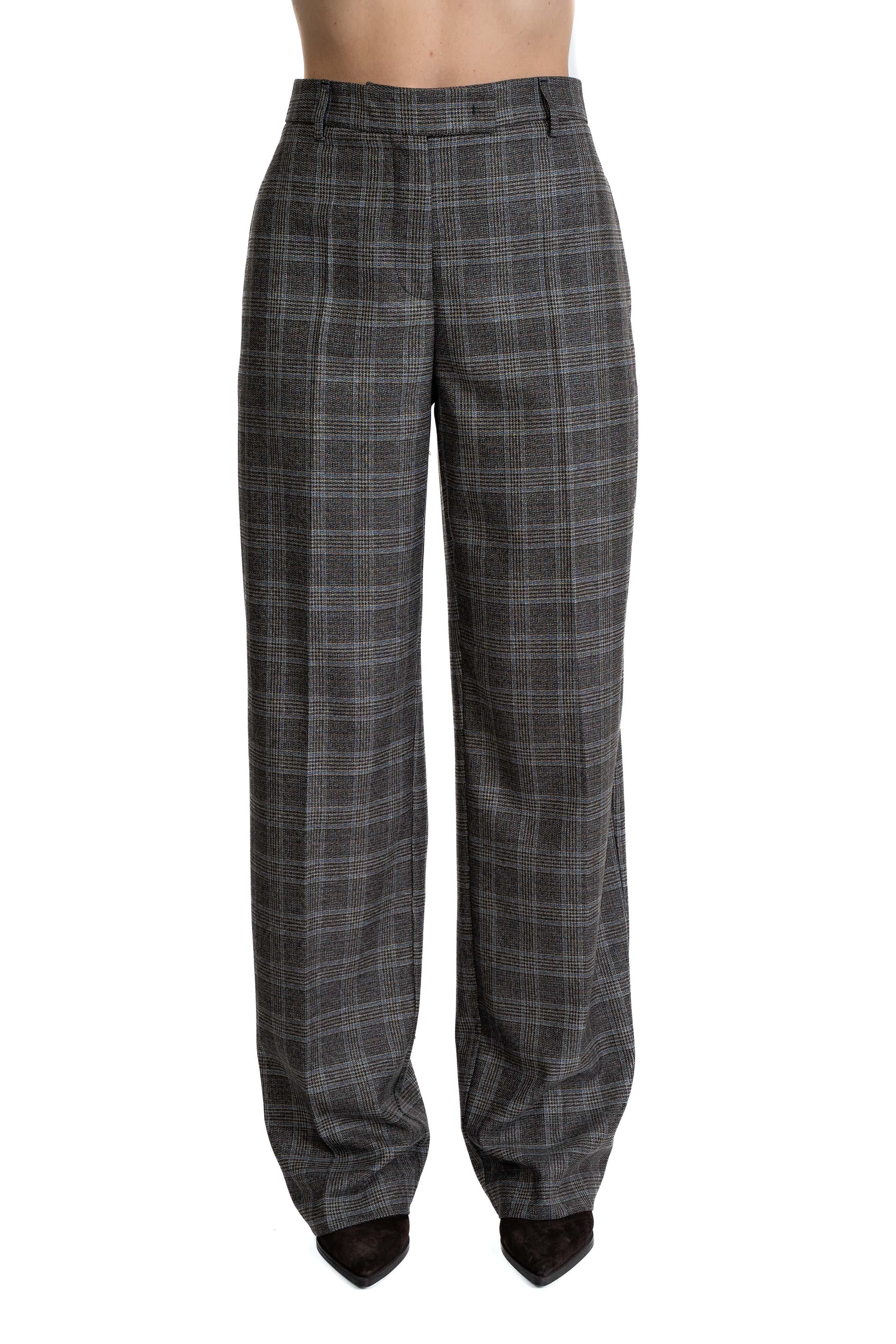 Pantalone Palazzo in principe di galles 4712 4375 BROWN ALICE MILLER