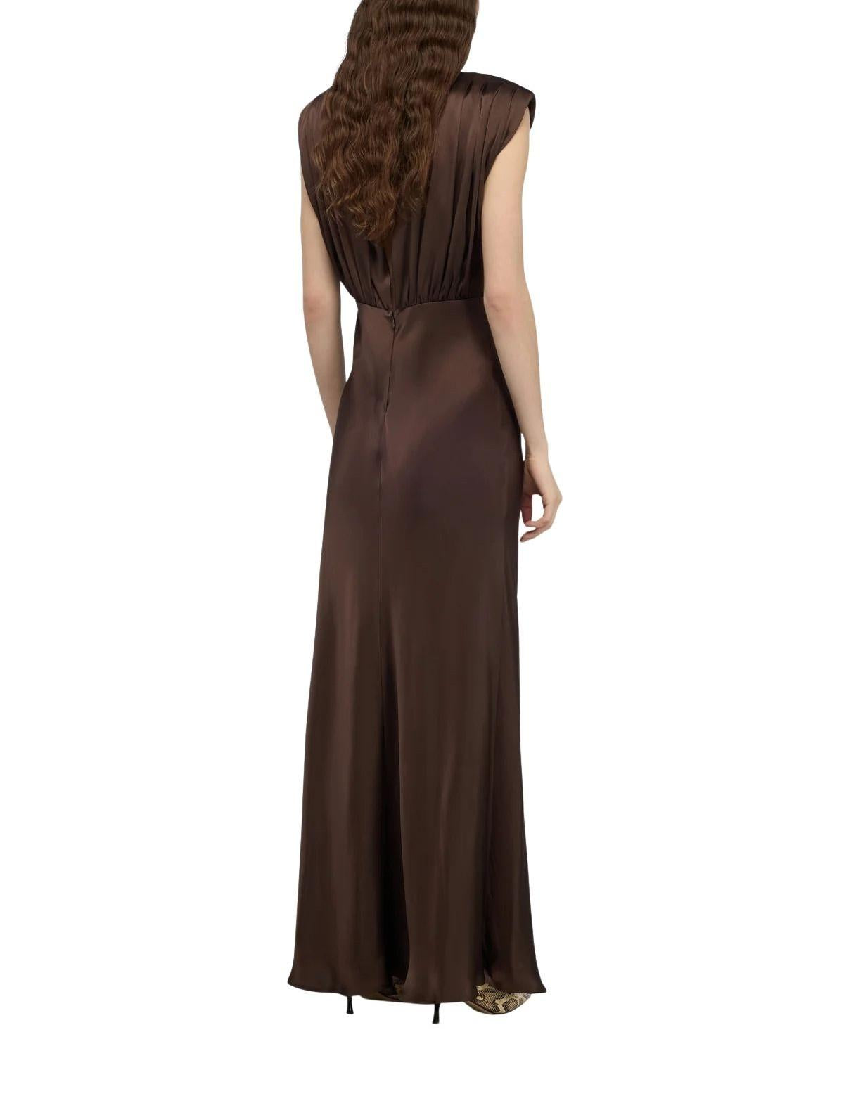 Abito Casilda CASILDA Y6SM32 DARK CACAO SEMICOUTURE