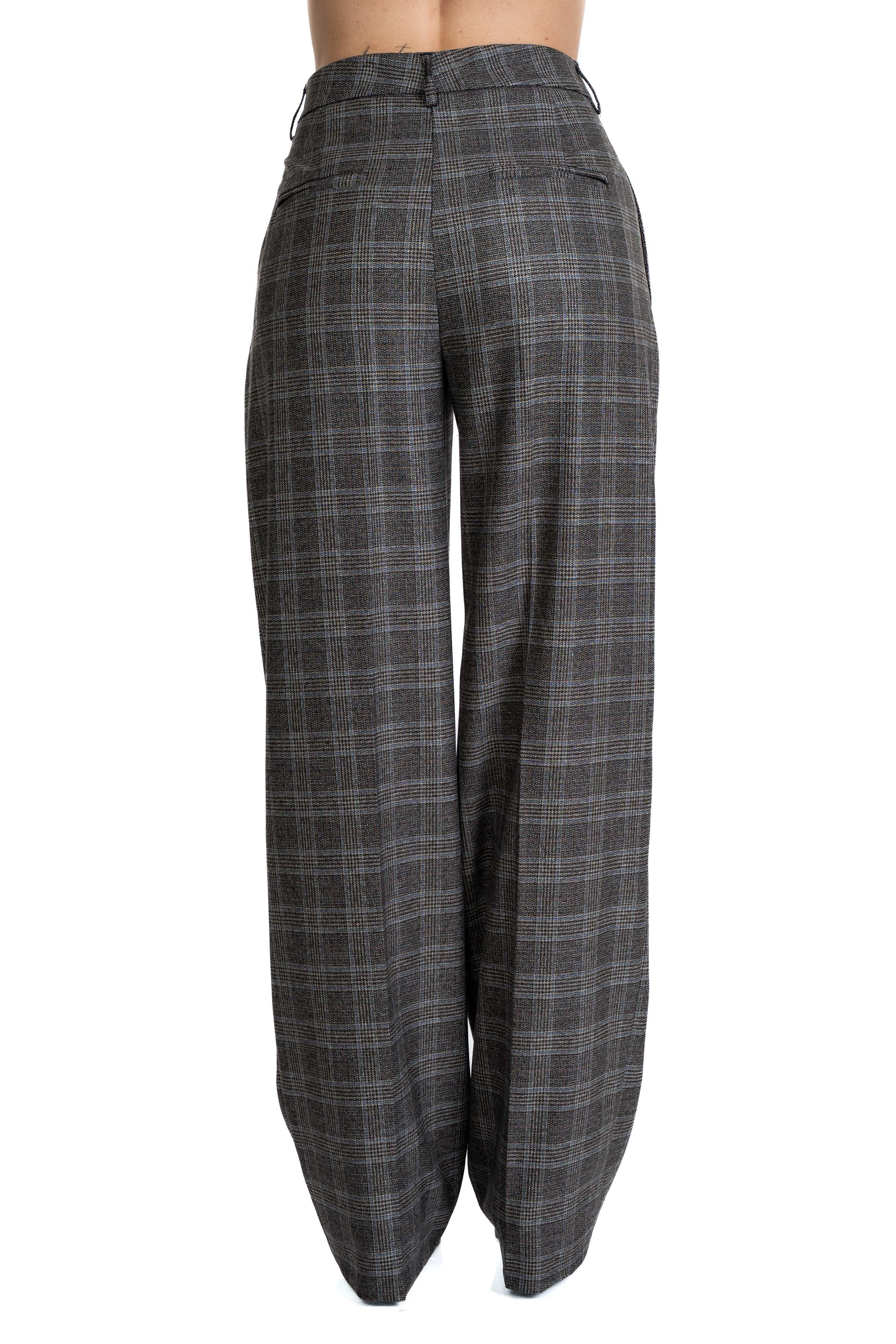 Pantalone Palazzo in principe di galles 4712 4375 BROWN ALICE MILLER