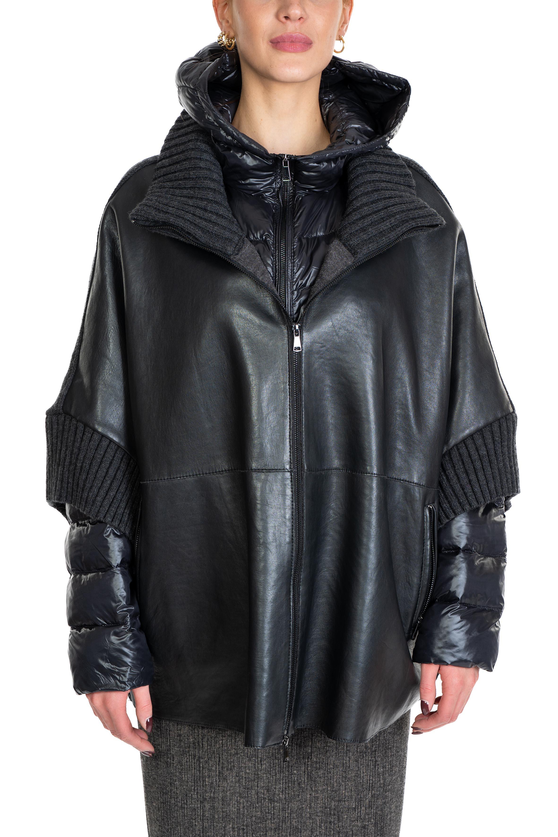 Giaccone in pelle Lavinia LAVINIA BLACK THE JACKIE LEATHERS