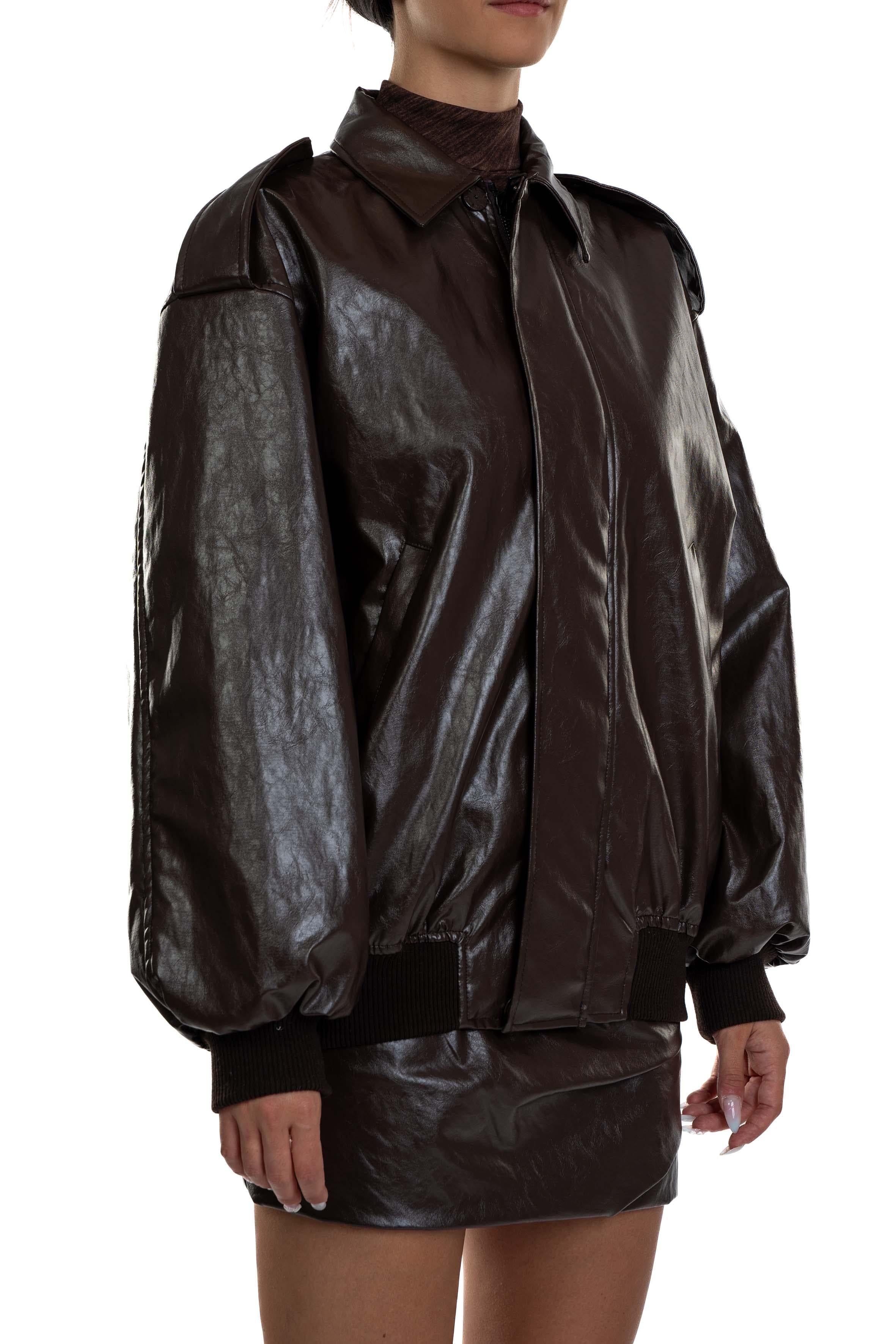 Bomber in ecopelle 30251 MORO FEDERICA TOSI