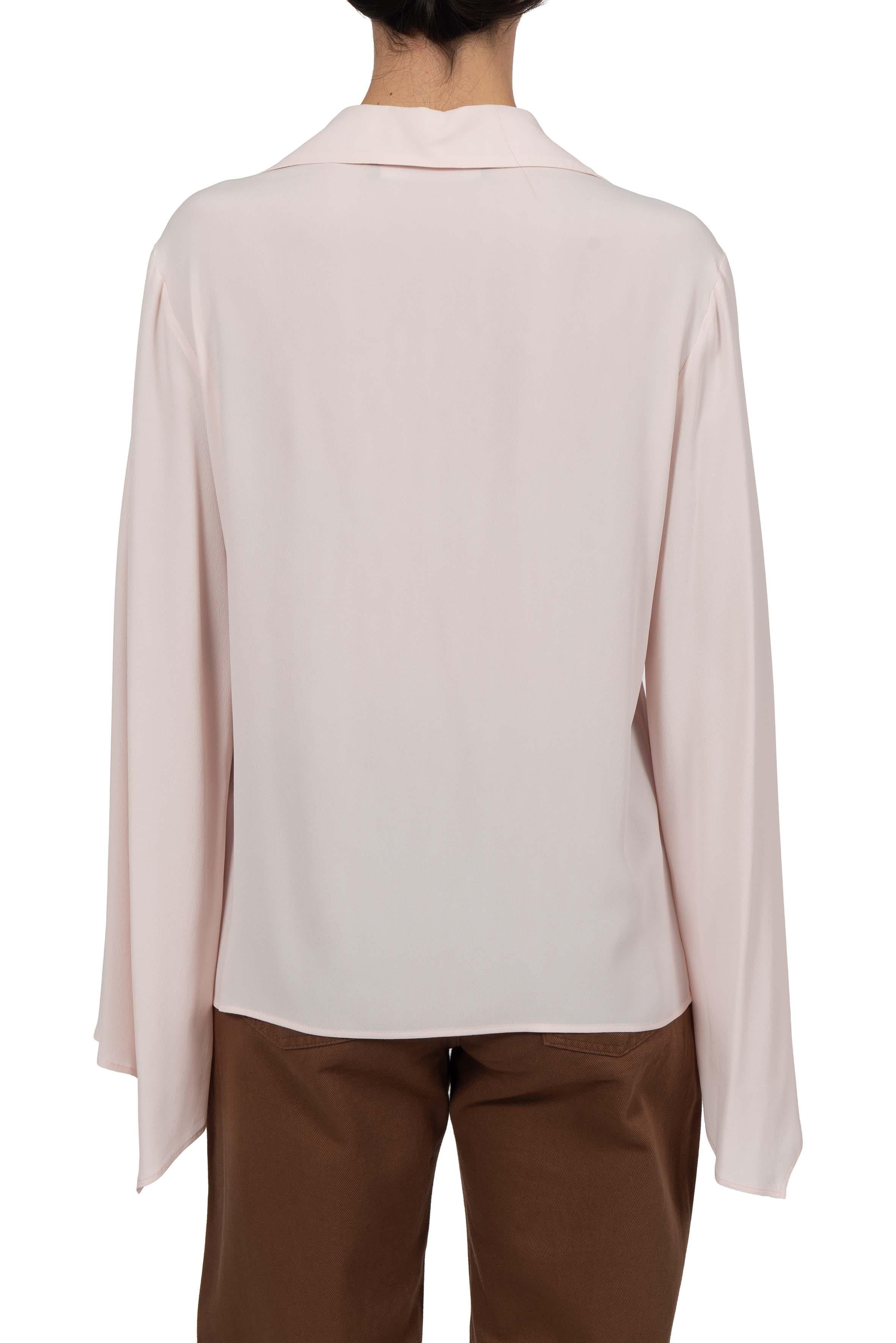 Blusa scollo a V maniche a calla rosa 41104 41104 ROSA FEDERICA TOSI