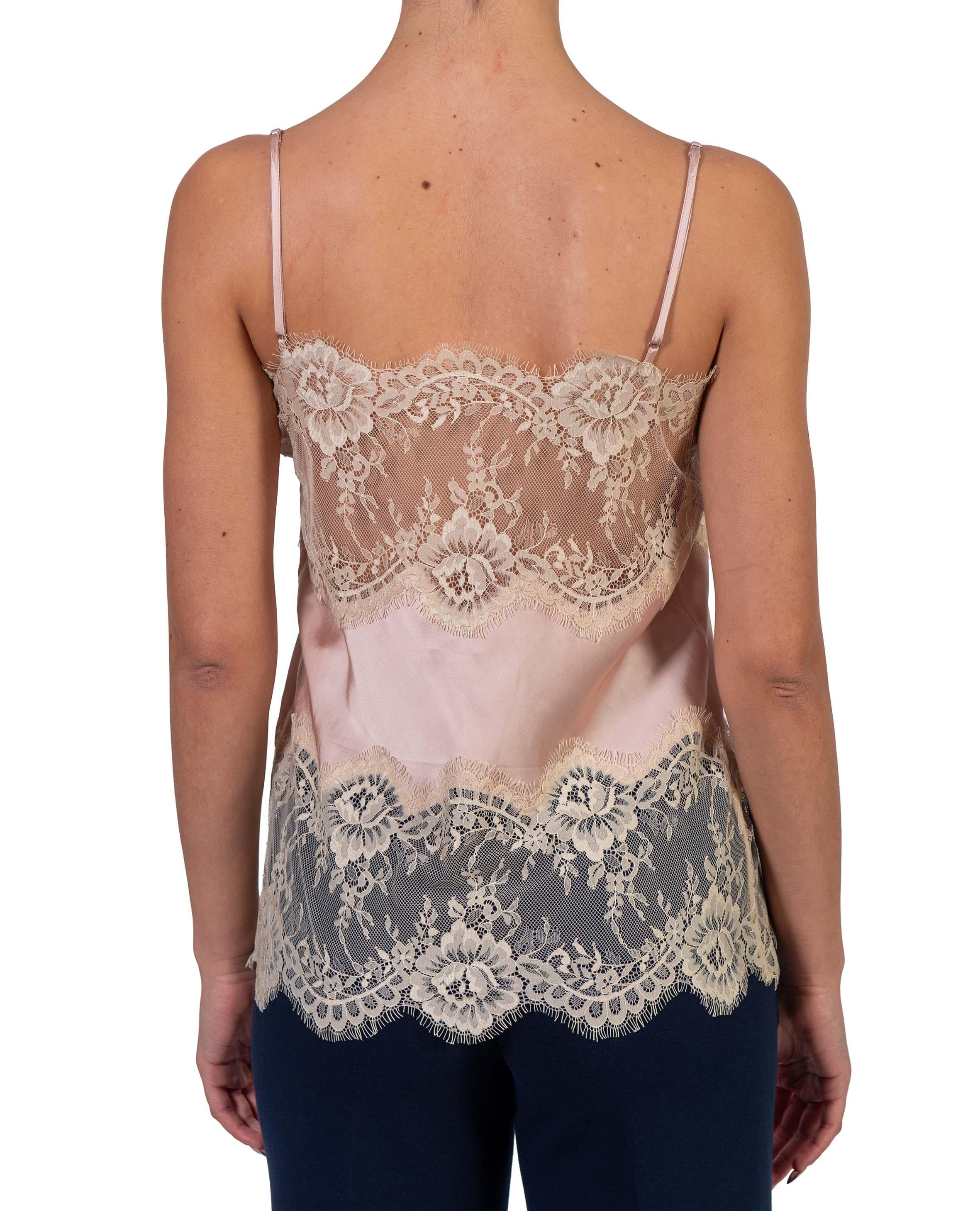 Top pizzo rosa LINNEA PEACH HERSKIND