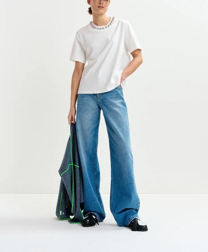 T-shirt Intenso bianca INTENSO OFF WHITE ESSENTIEL ANTWERP