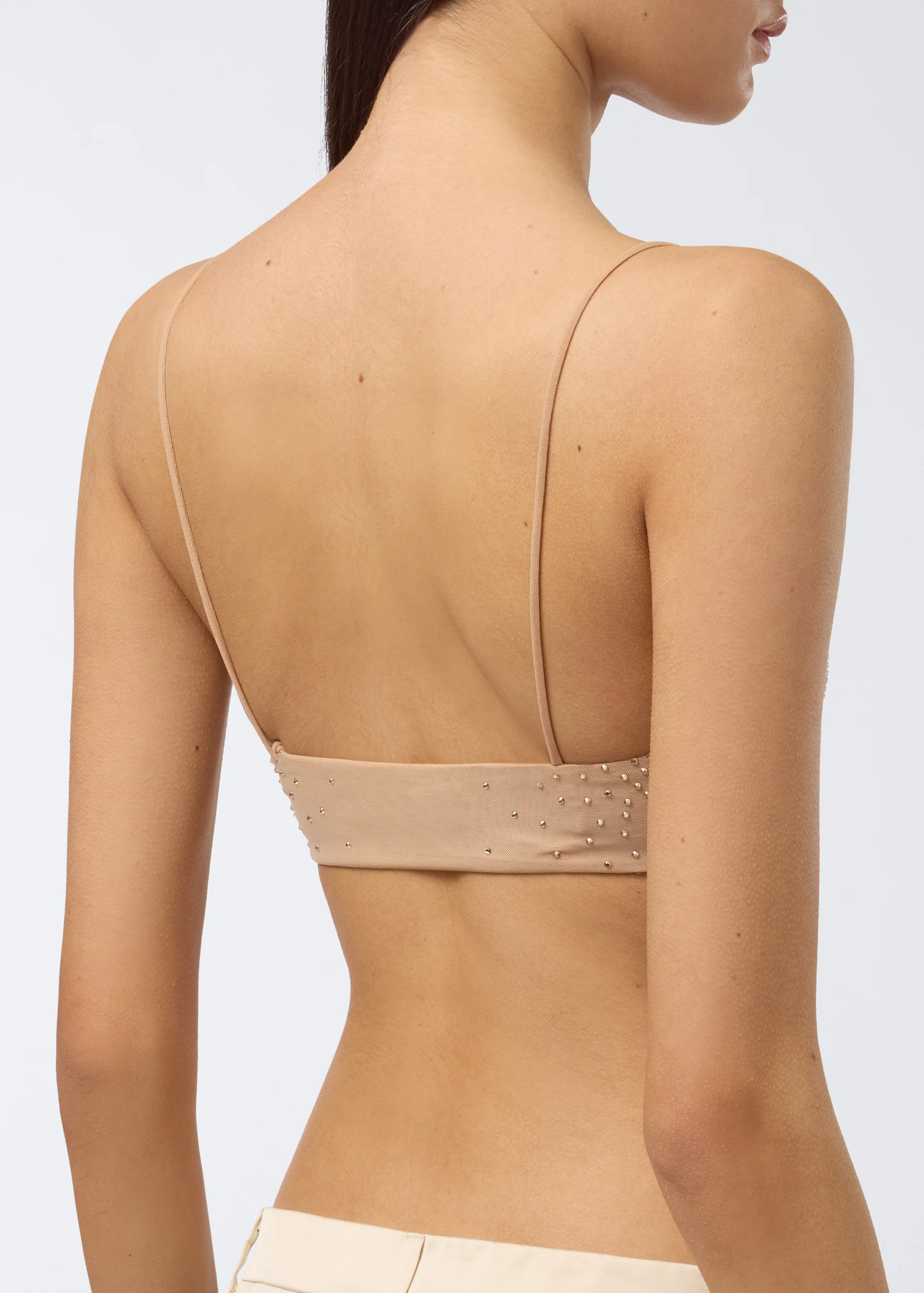 Top con cristalli INGA CRYSTAL NUDE ANDAMANE