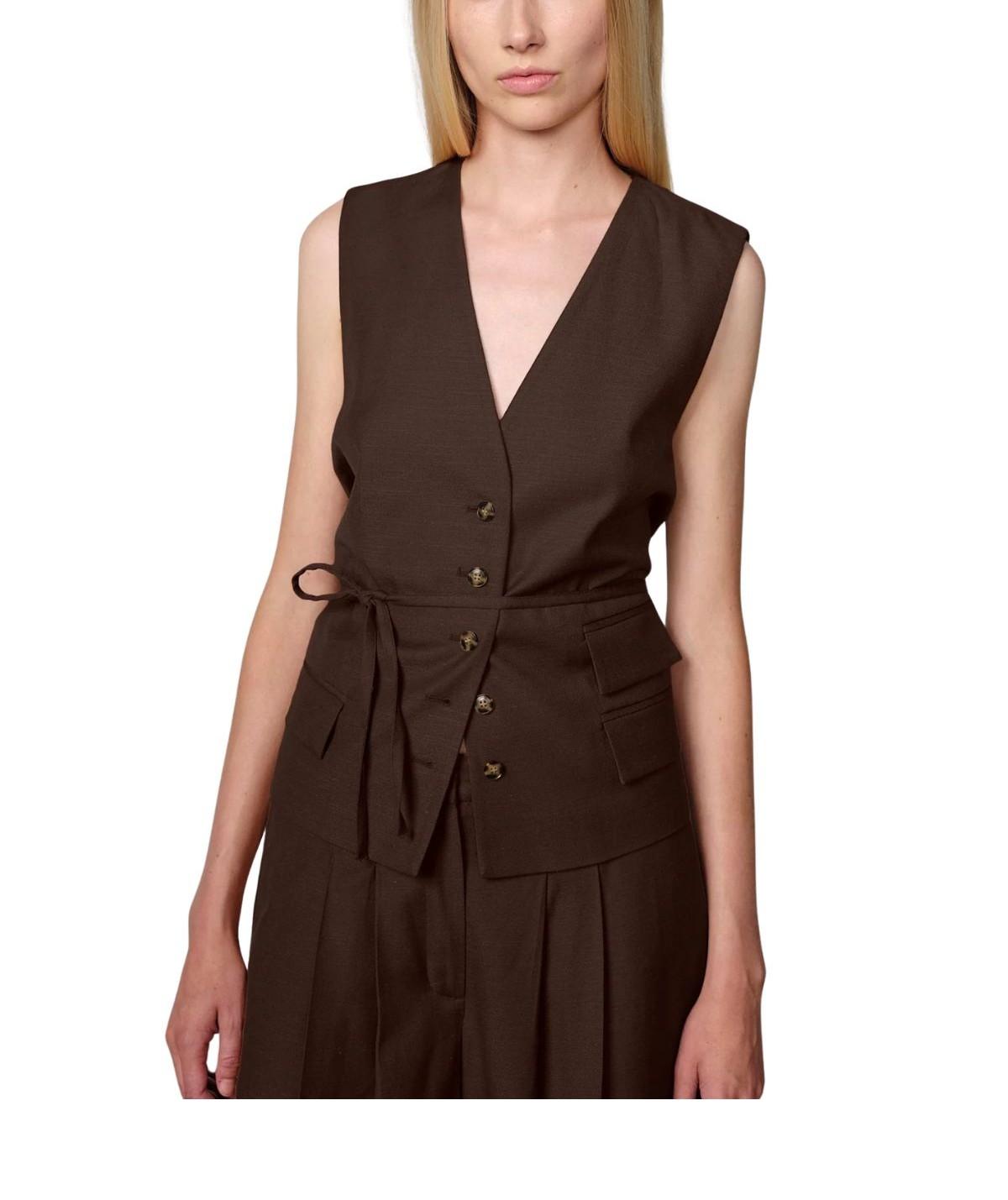 Gilet Samos marrone SAMOS BROWN HERSKIND