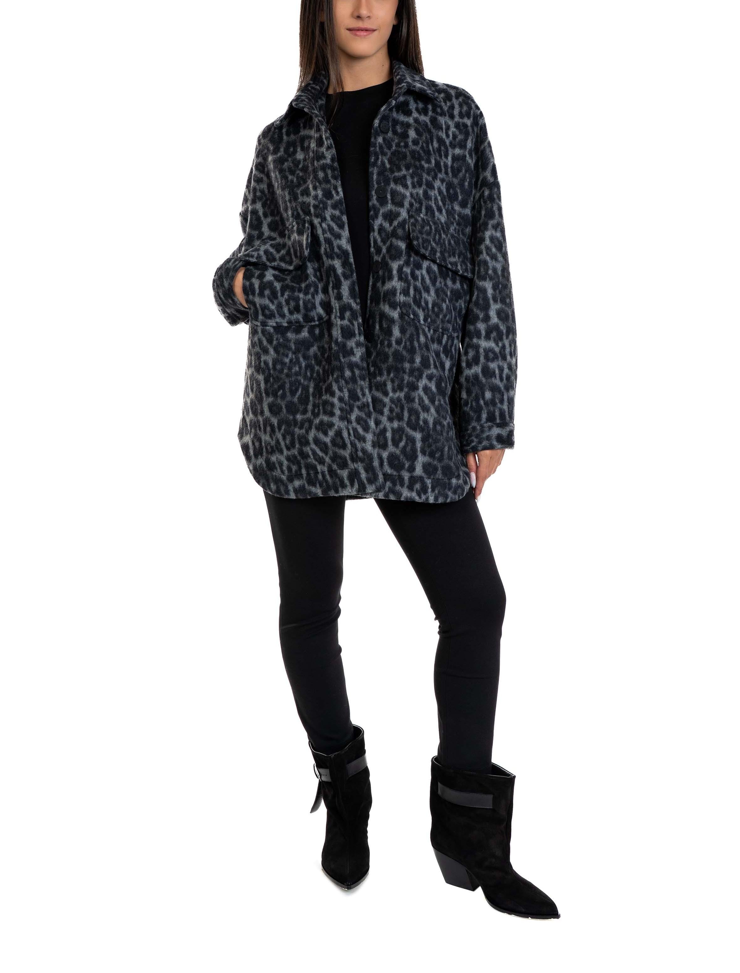Spotted Jacket 30104 BLACK/GREY FEDERICA TOSI