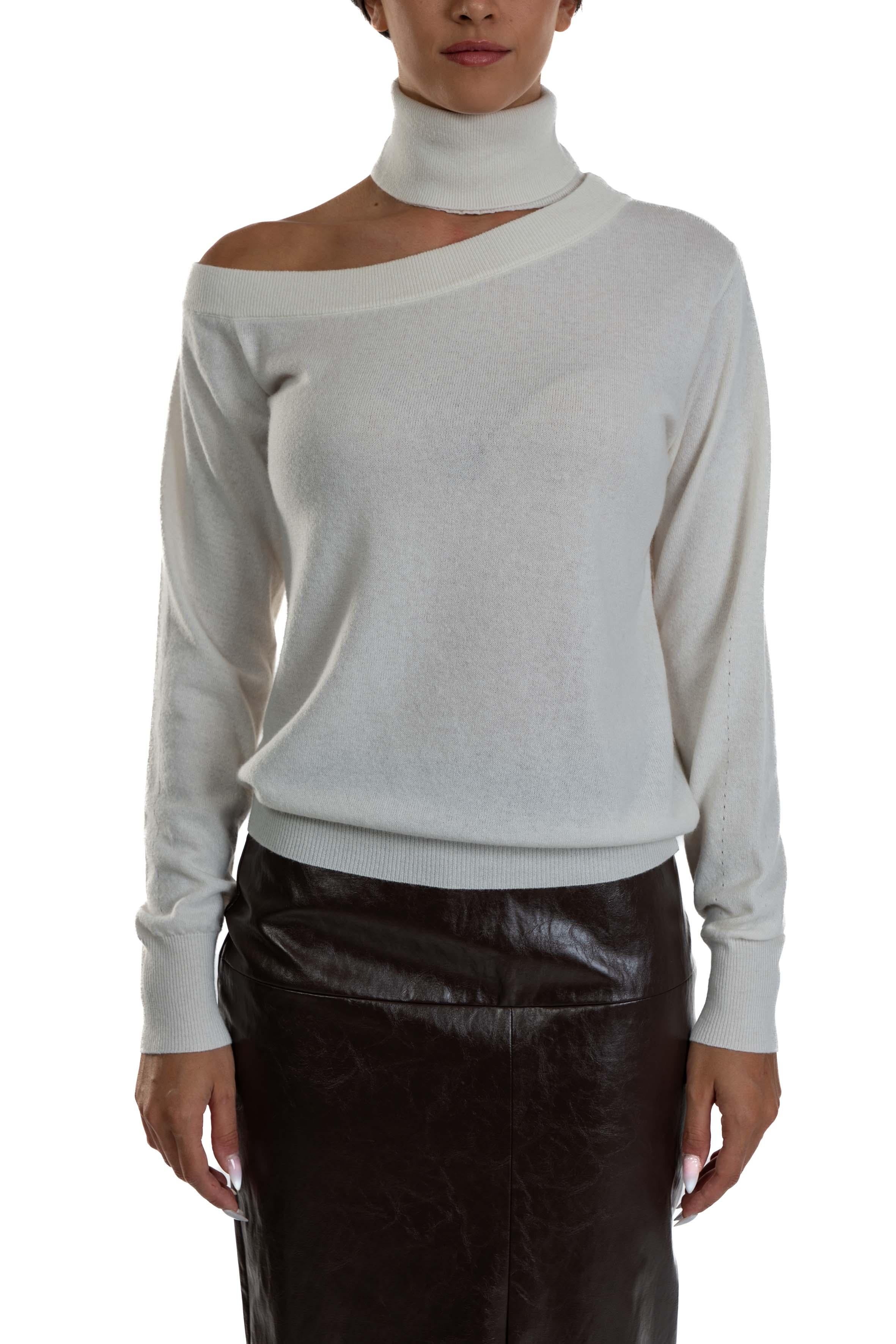 Maglia scollo a barca 32009 LATTE FEDERICA TOSI