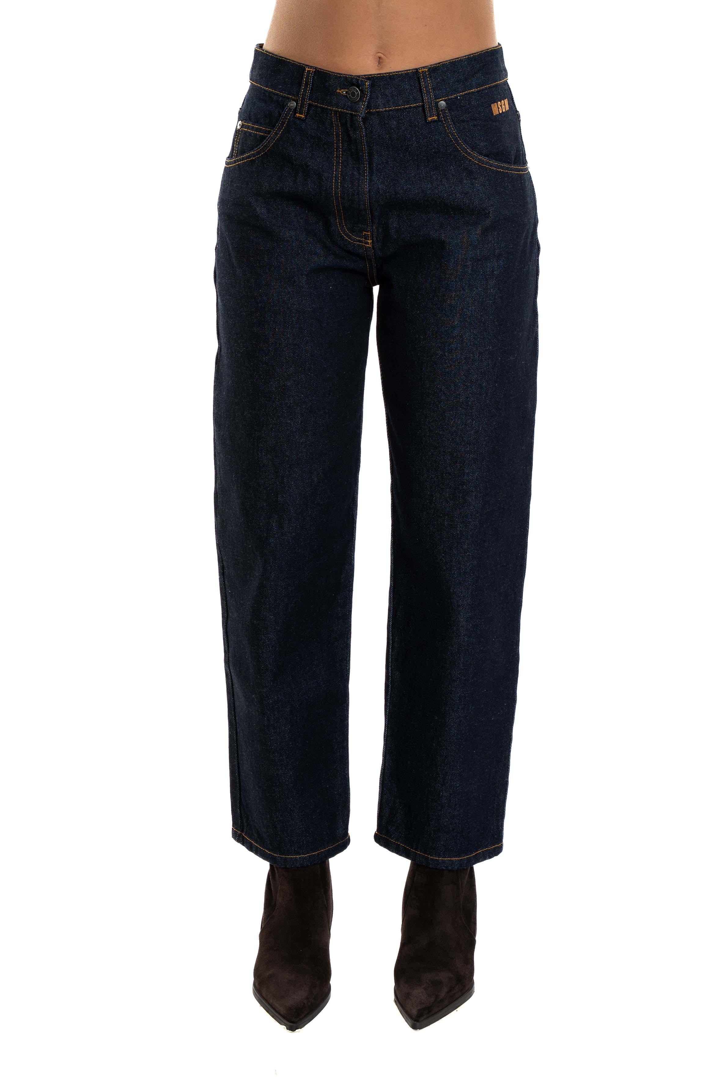 Jeans in denim blu scuro 3941MDP235 BLUE MSGM