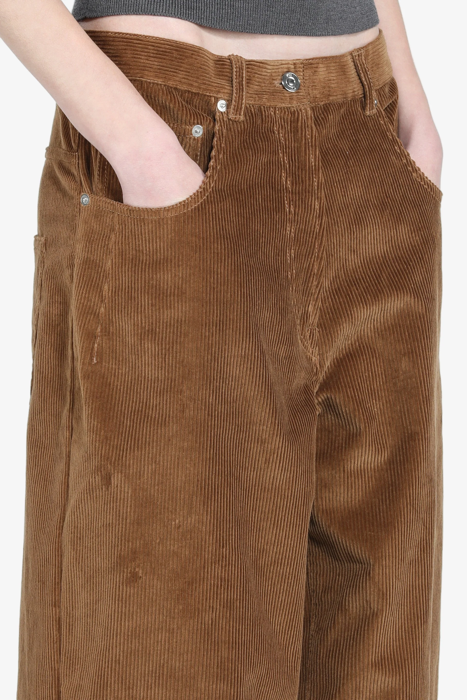 Pantalone in velluto B071 NOCCIOLA N° 21