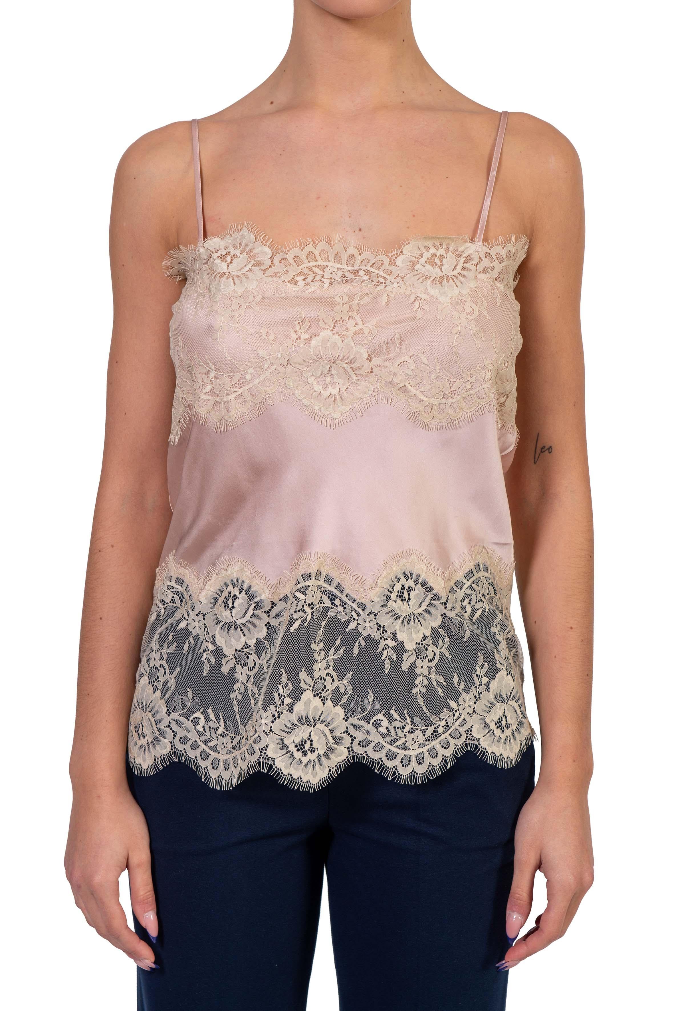 Top pizzo rosa LINNEA PEACH HERSKIND