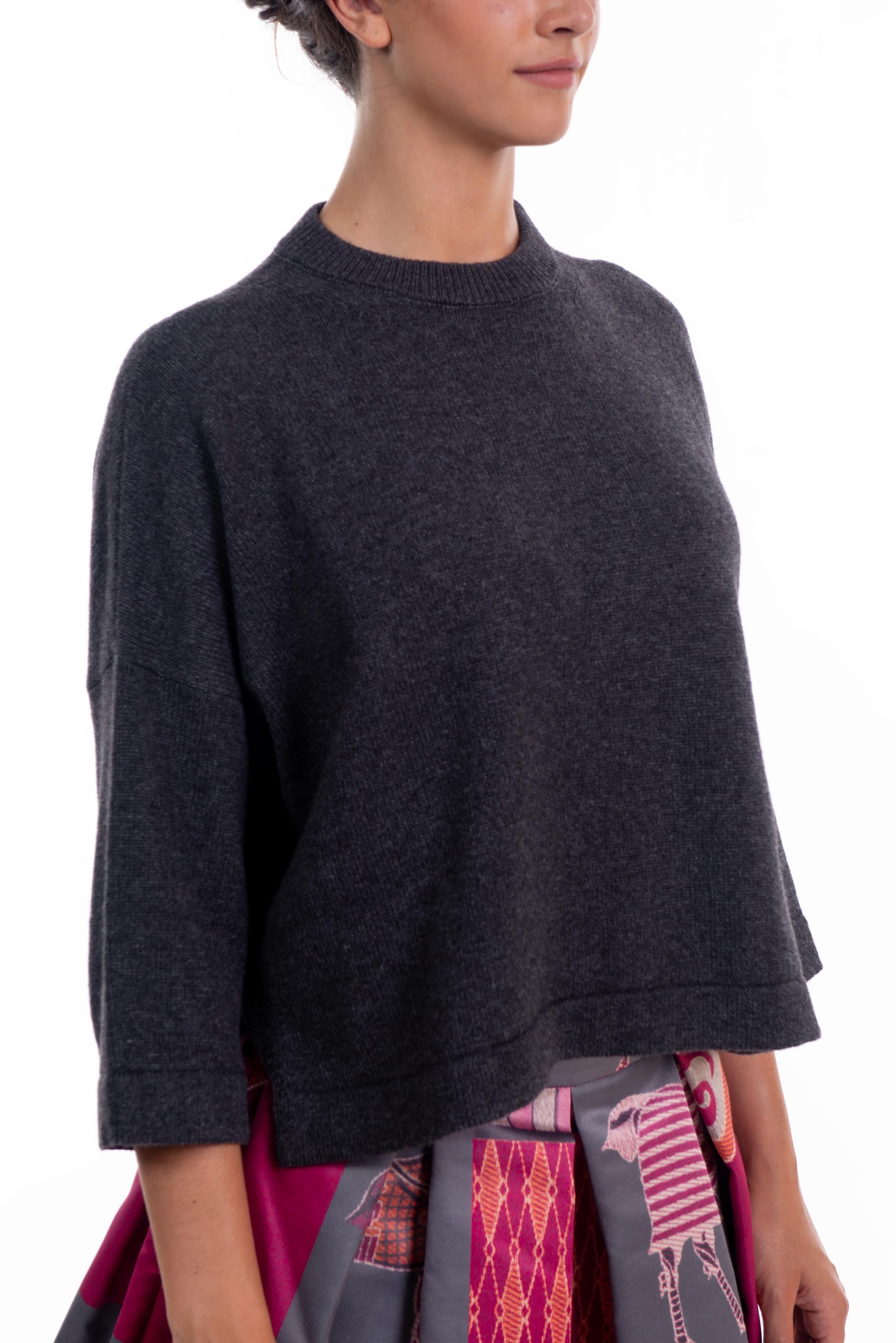 Maglia in cachemire grigio F4WC09 G LIVIANA CONTI