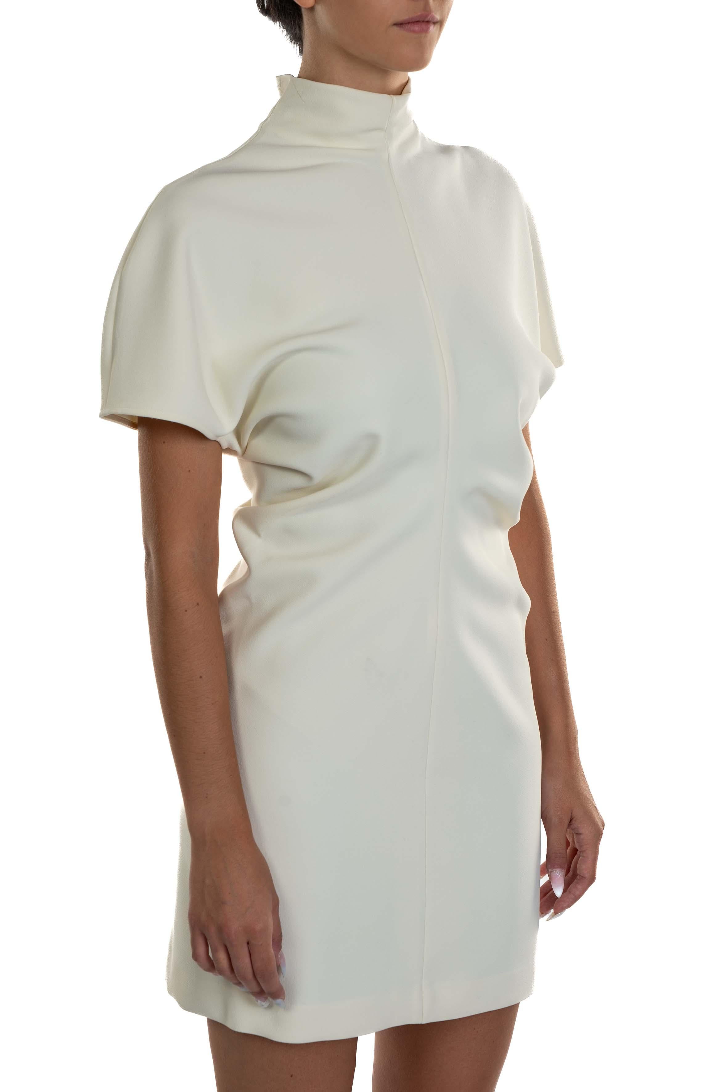 Abito corto cady collo alto 31200 313 LATTE FEDERICA TOSI