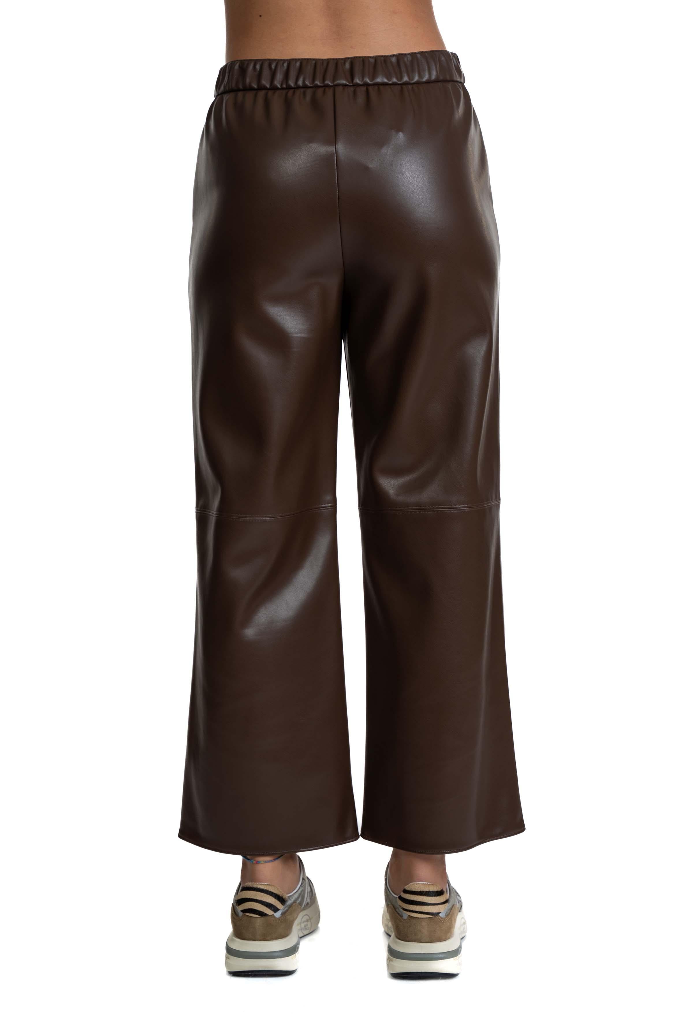 Pantalone Amati in ecopelle marrone AMATI 001 MAX MARA