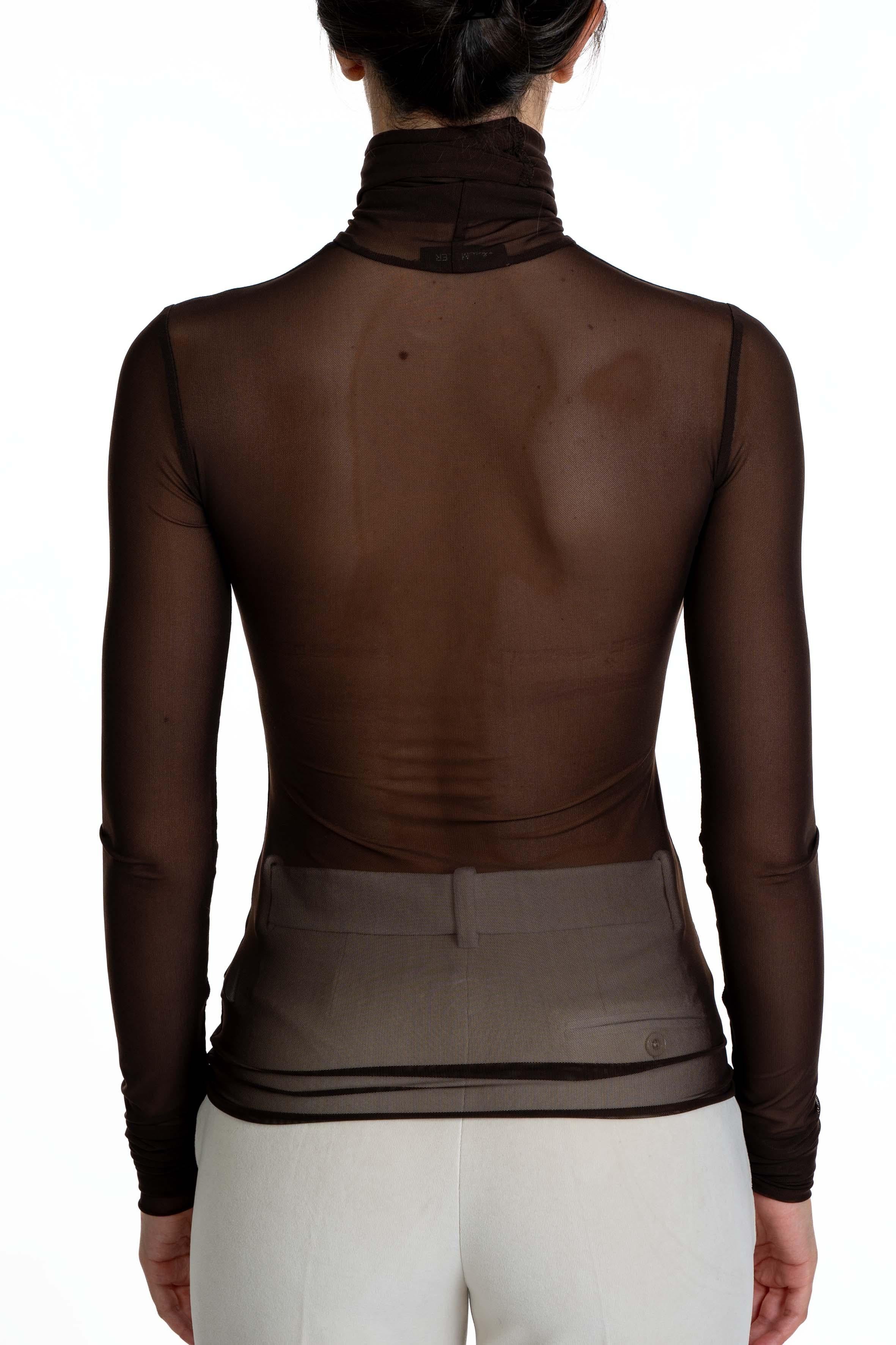 Maglia lupetto in tulle testa di moro 4806 4276 MORO ALICE MILLER