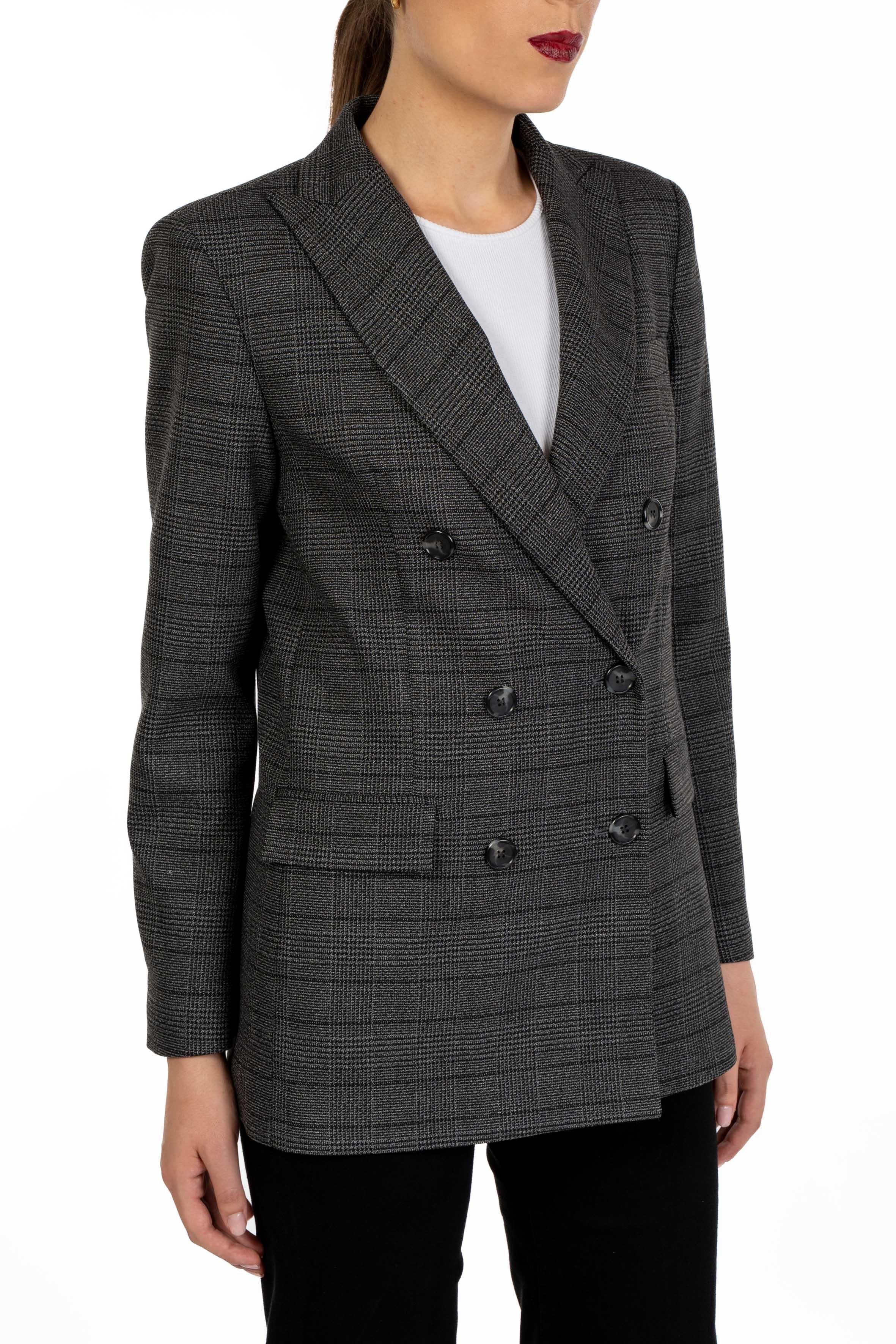 Giacca doppiopetto in galles 3687 4322 GRIGIO ALICE MILLER