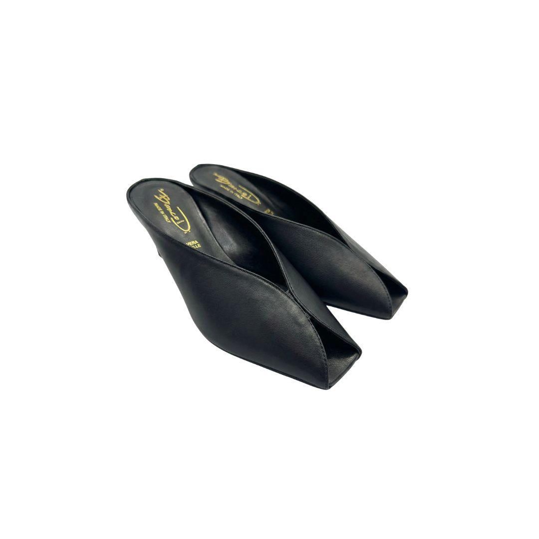 Sabot spuntato 866 nero 866 NERO BIANCA DI