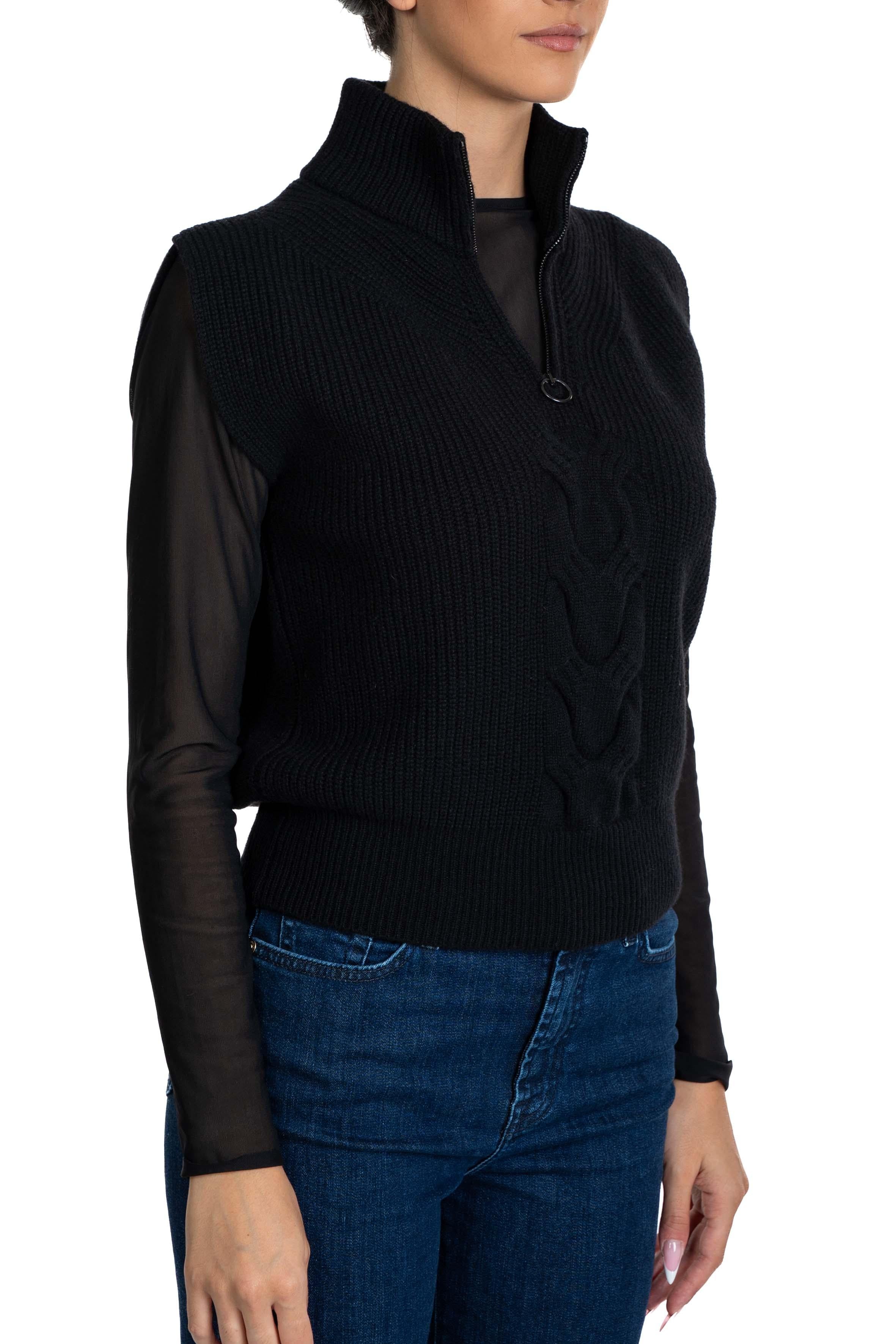 Gilet treccia 6114 N D.EXTERIOR