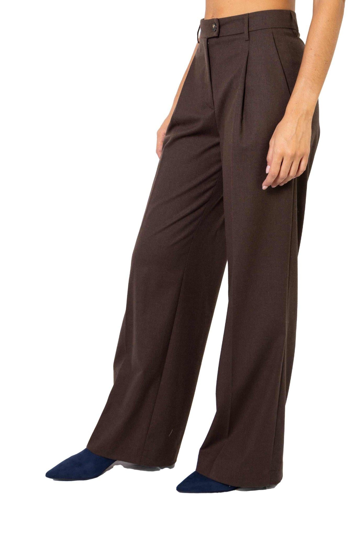 Pantalone palazzo marrone 4023 4232 M ALICE MILLER