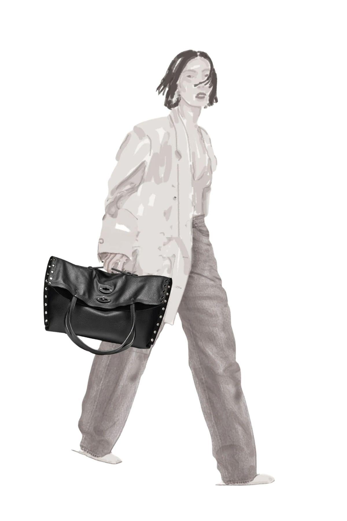 Borsa a spasso beige A SPASSO SAETA Z0291 BEIGE MATERA ZANELLATO