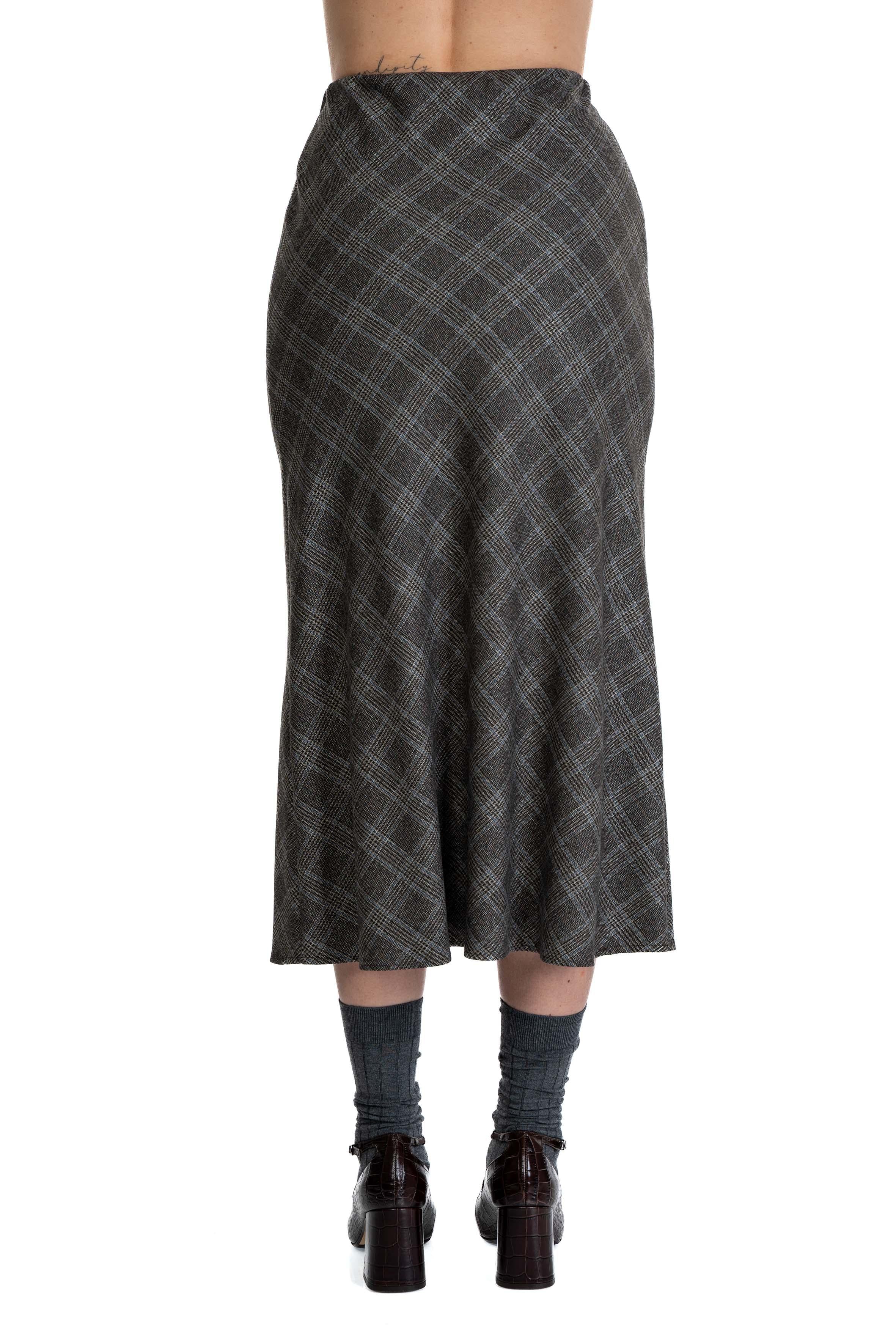 Gonna fantasia check cioccolato 2639 4375 BROWN ALICE MILLER