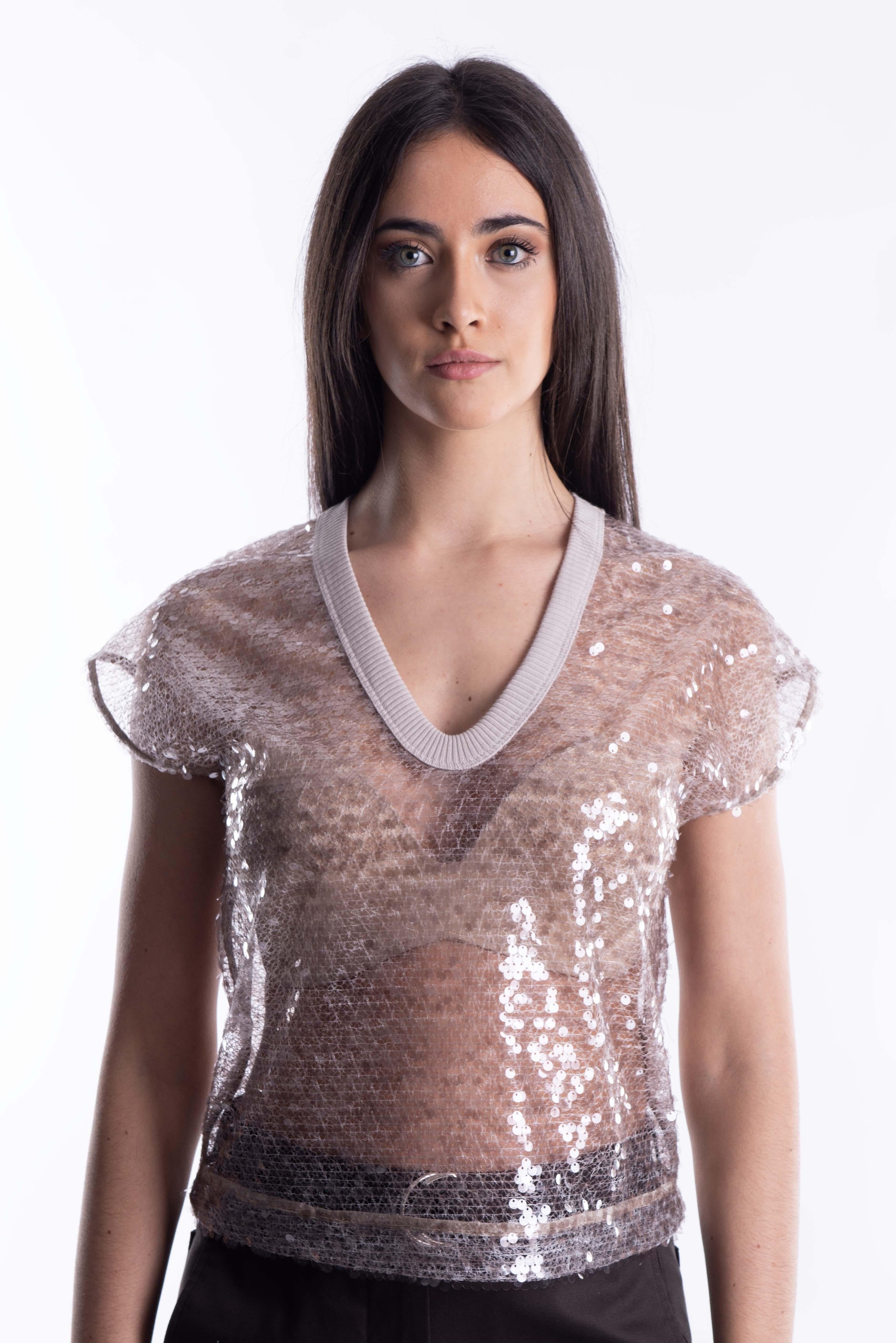 Maglia Beige Trasparente J3952087 B JUCCA