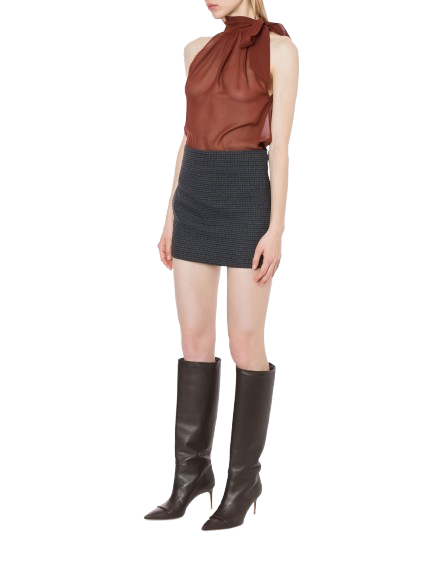 Top in georgette bordò 0801 5752 R PHILOSOPHY