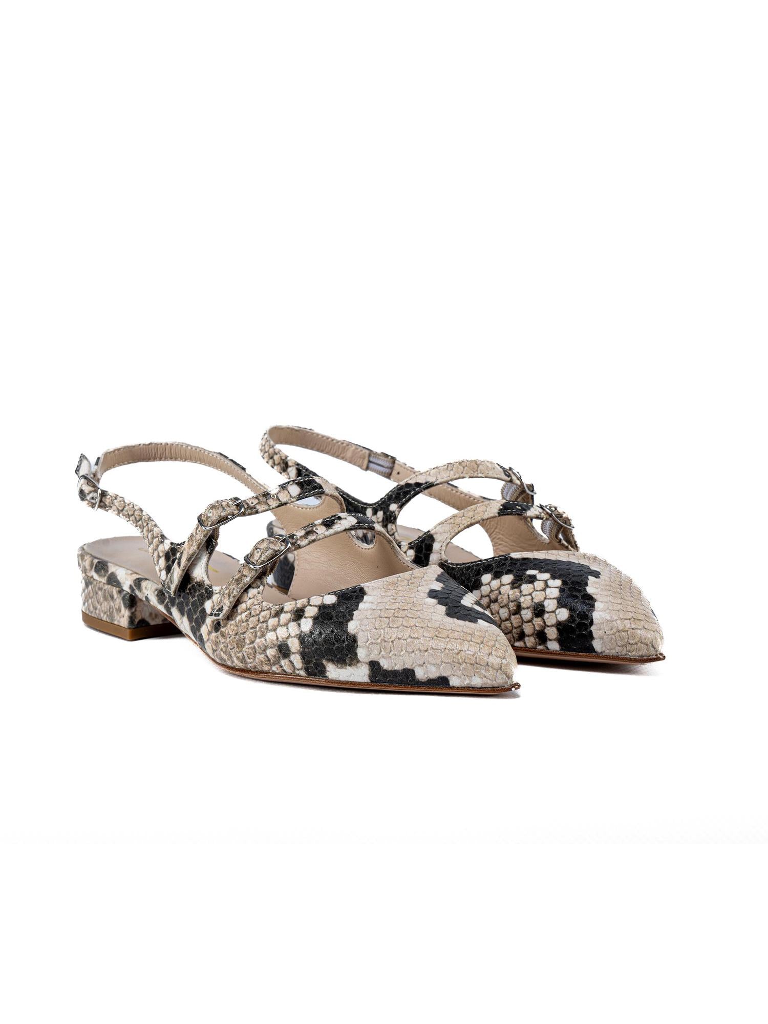 Slingback stampa Pitone 3775 PITONE ANNA F